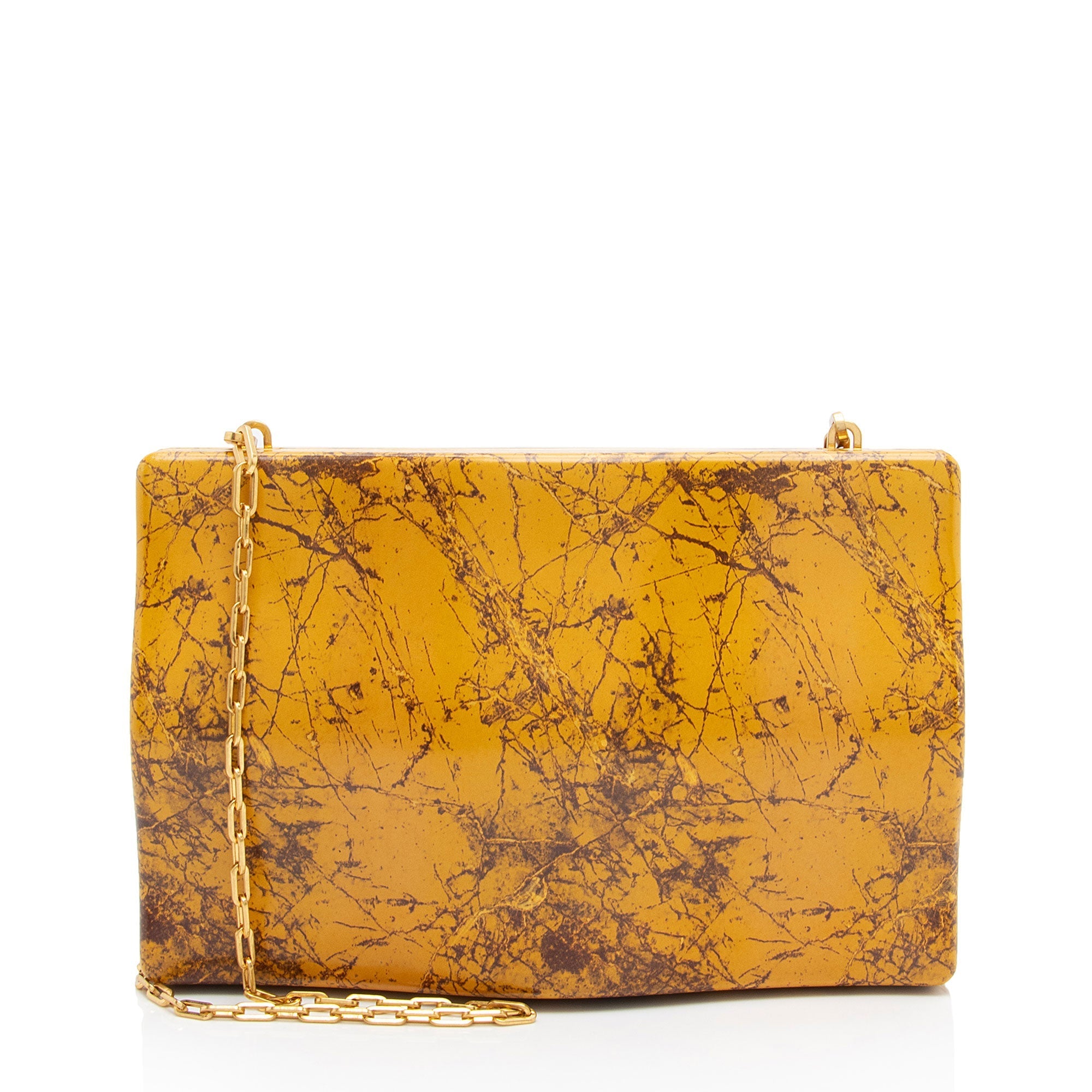 Bottega Veneta Leather Wave Chain Shoulder Bag (SHF-c0iXju)