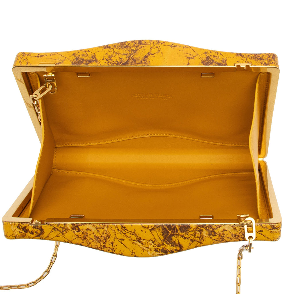 Bottega Veneta Leather Wave Chain Shoulder Bag (SHF-c0iXju)