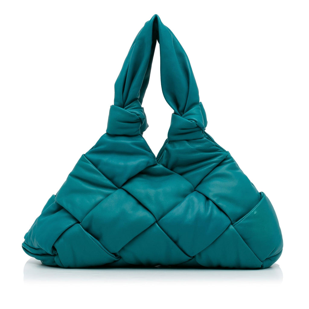 Bottega Veneta Maxi Intrecciato Padded Lock Tote (SHG-vtAVXH)