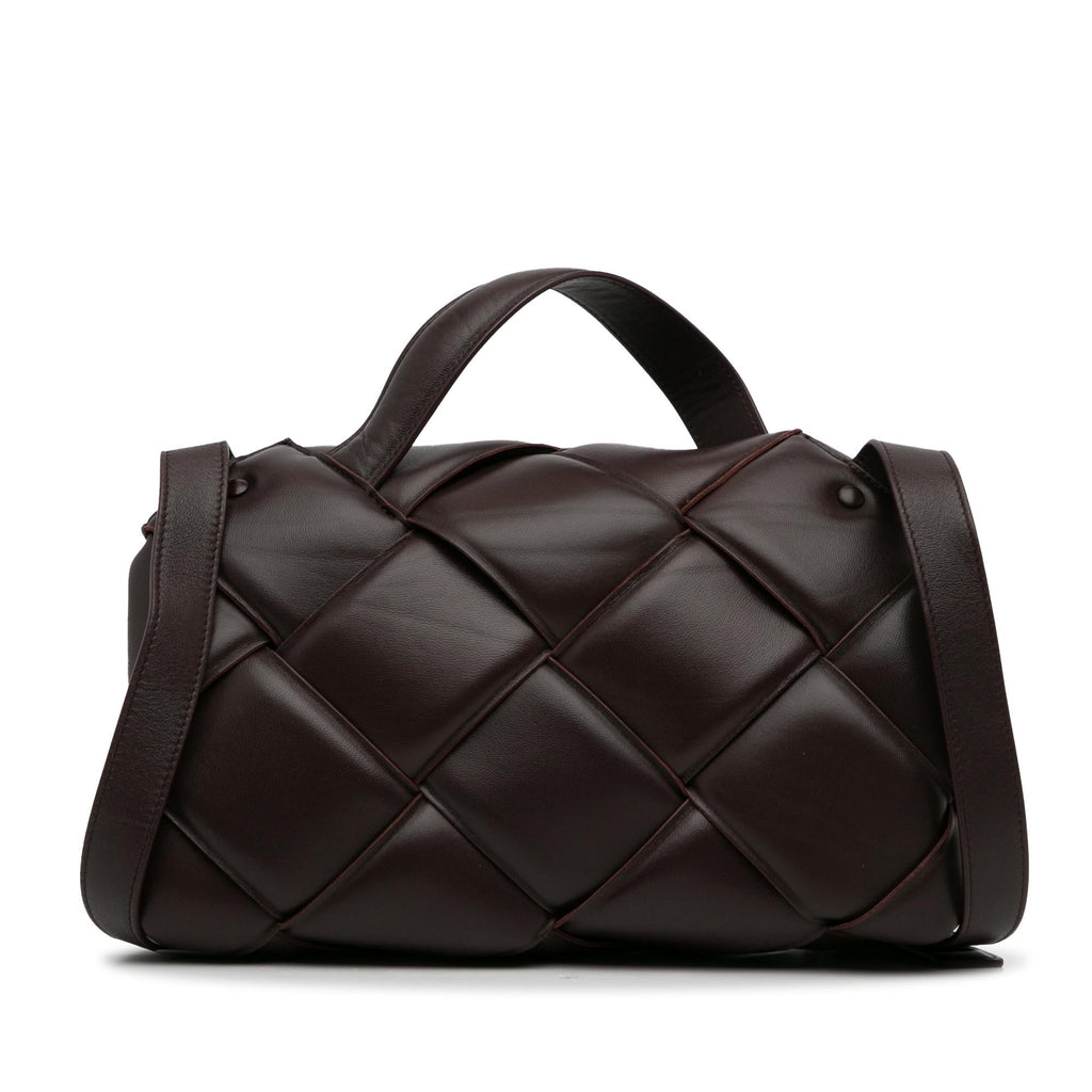 Bottega Veneta Maxi Intrecciato Padded Top Handle Bag (SHG-HVhsoo)