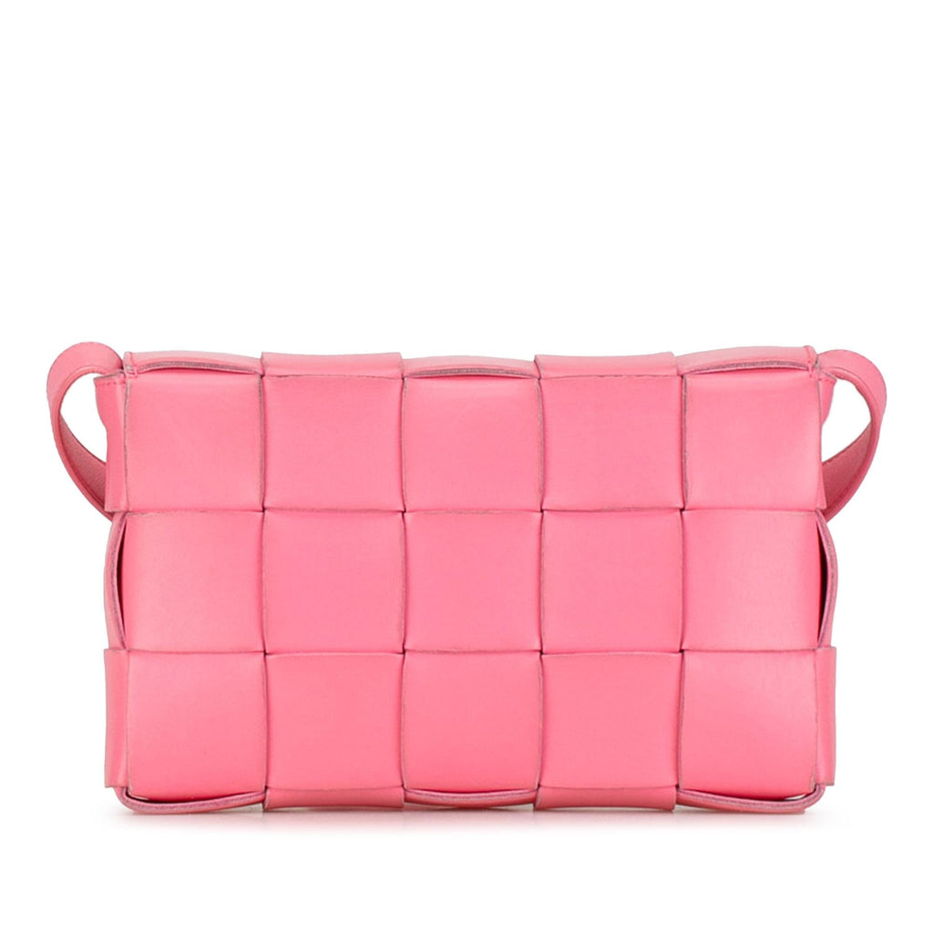 Bottega Veneta Maxi Lambskin Intrecciato Cassette Crossbody (SHG-4fFL6n)