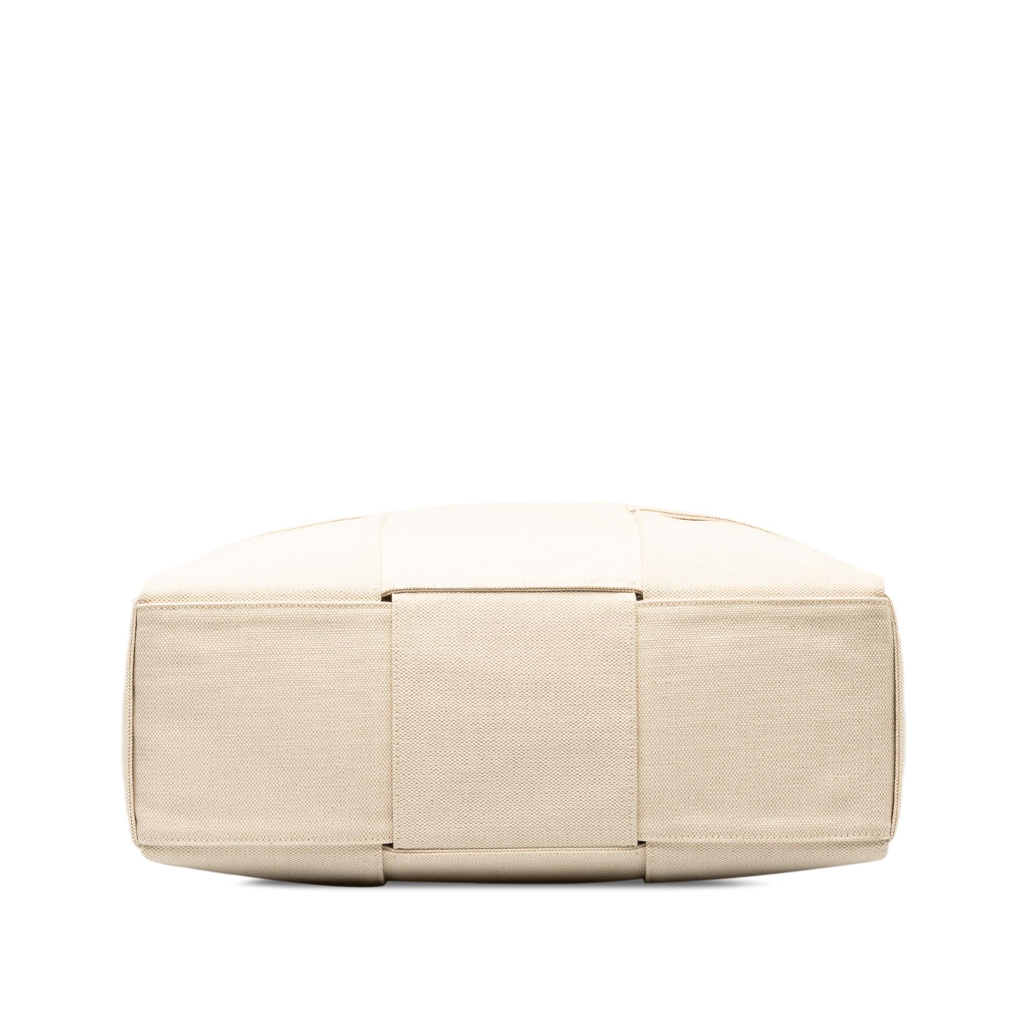Bottega Veneta Medium Canvas Intrecciato Arco Tote (SHG-REo8Rt)