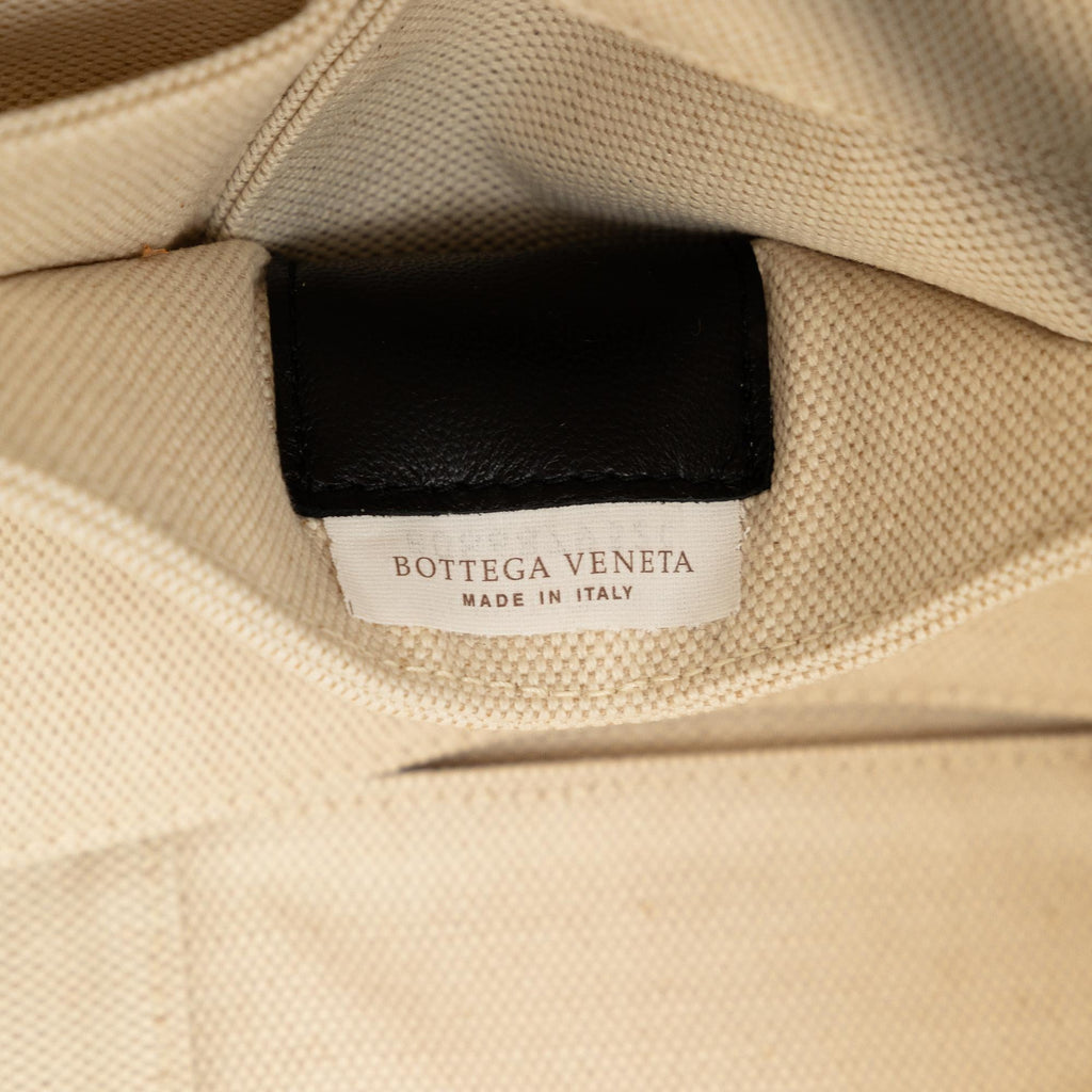 Bottega Veneta Medium Canvas Intrecciato Arco Tote (SHG-REo8Rt)