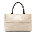 Bottega Veneta Medium Canvas Intrecciato Arco Tote (SHG-REo8Rt)