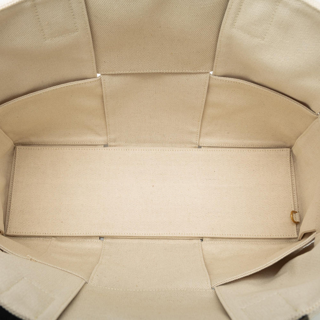 Bottega Veneta Medium Canvas Intrecciato Arco Tote (SHG-REo8Rt)