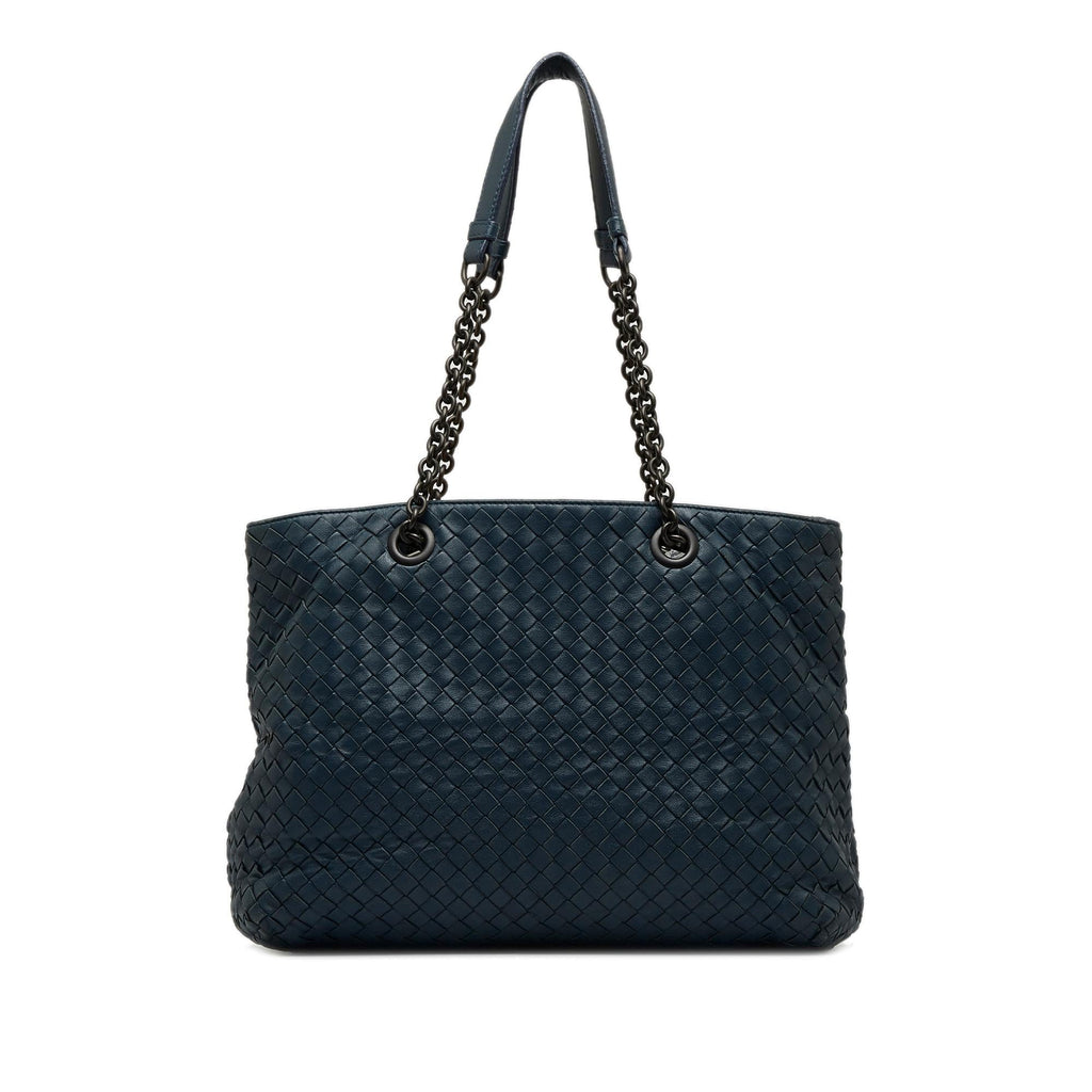Bottega Veneta Medium Intrecciato Double Chain Tote (SHG-oRcWI3)