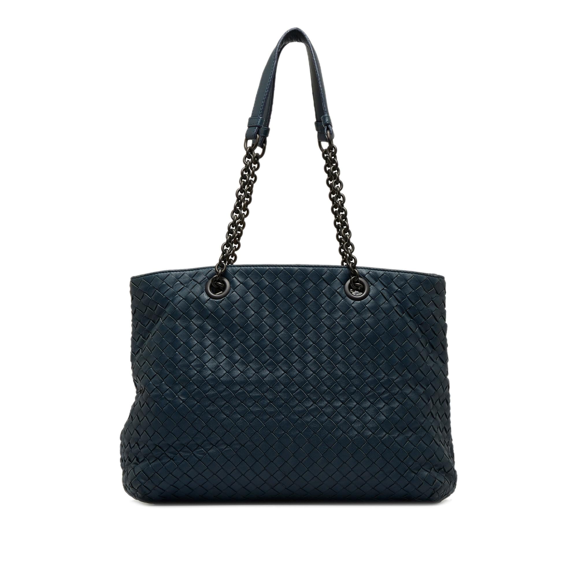 Bottega Veneta Medium Intrecciato Double Chain Tote (SHG-oRcWI3)