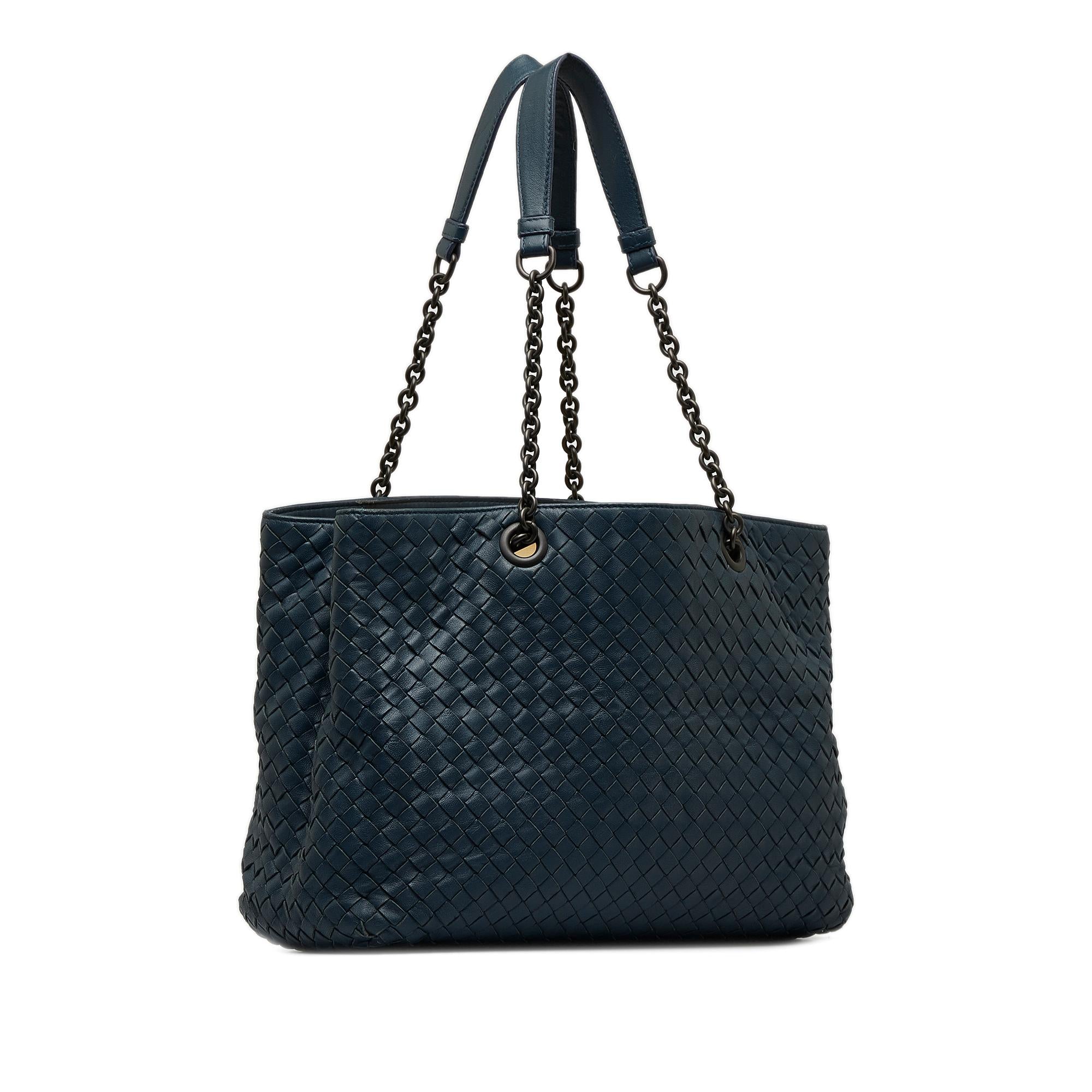 Bottega Veneta Medium Intrecciato Double Chain Tote (SHG-oRcWI3)