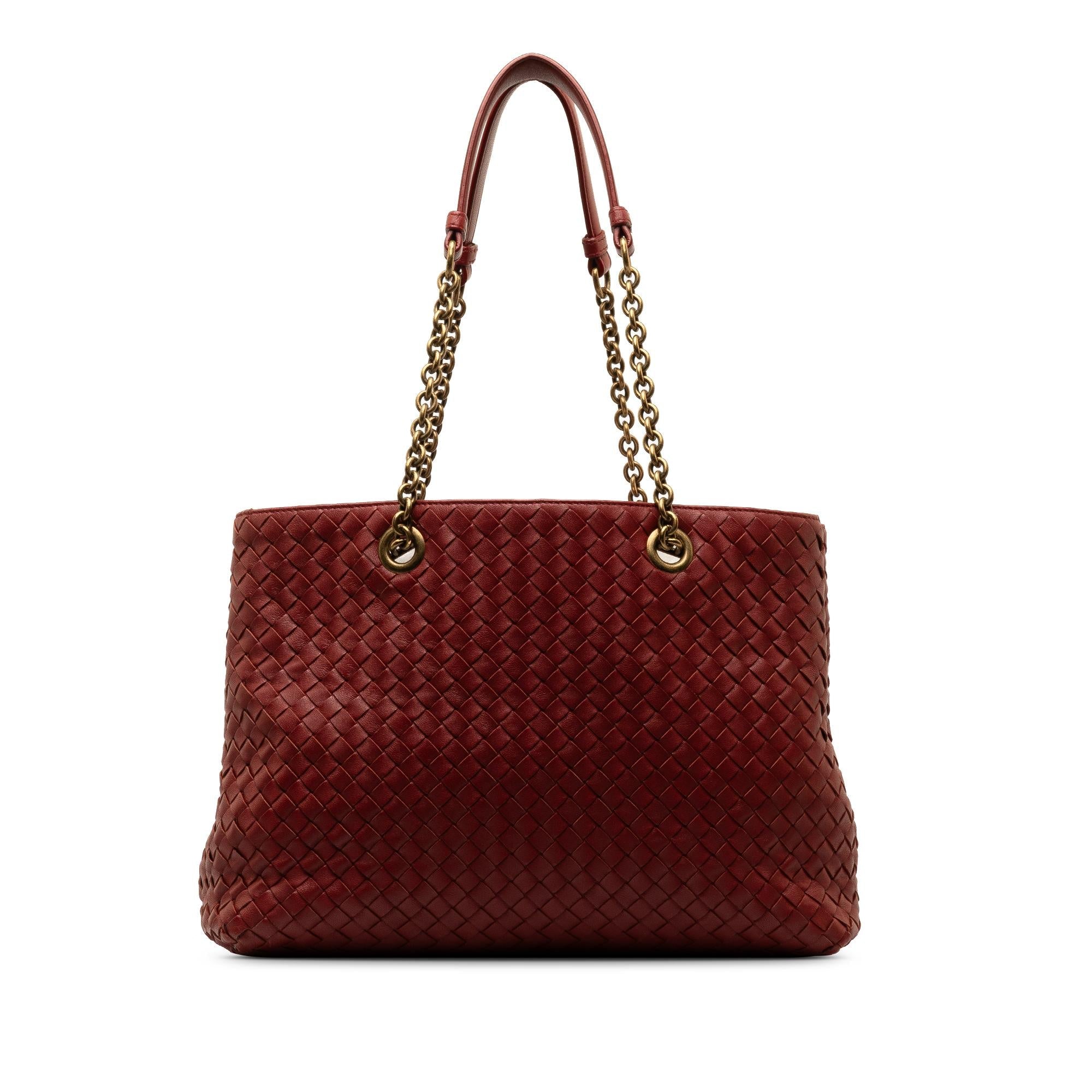 Bottega Veneta Medium Intrecciato Double Chain Tote (SHG-TiOjmt)
