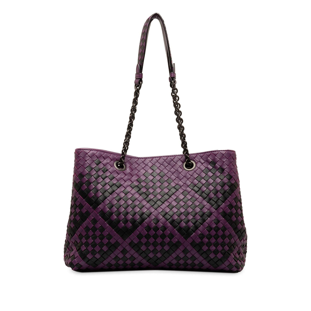 Bottega Veneta Medium Intrecciato Double Chain Tote (SHG-ABYAuX)