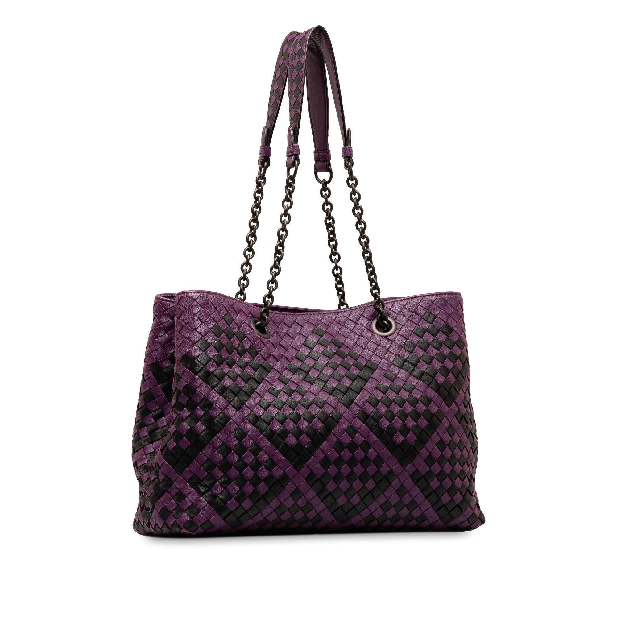 Bottega Veneta Medium Intrecciato Double Chain Tote (SHG-ABYAuX)