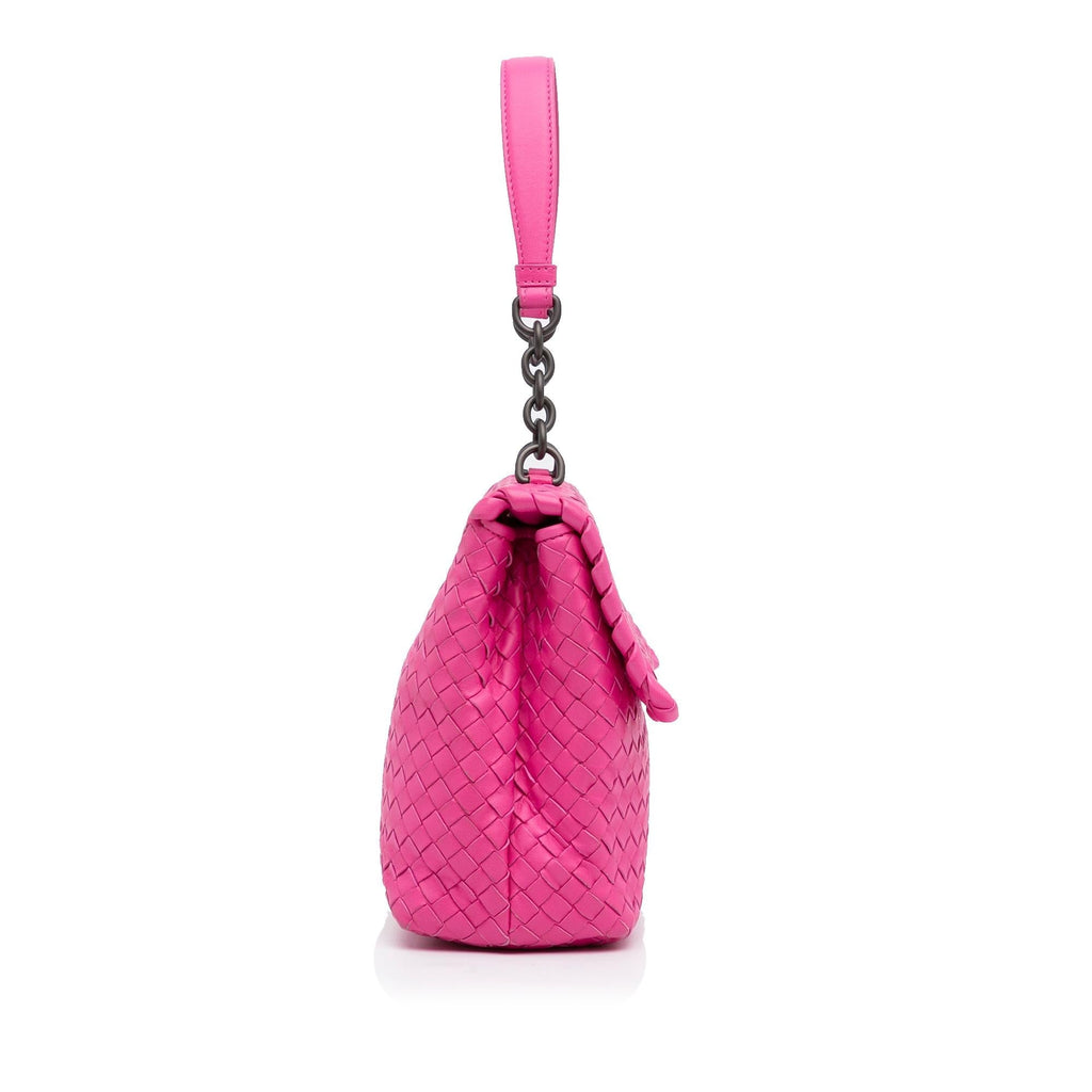 Bottega Veneta Medium Intrecciato Olimpia Shoulder Bag (SHG-RvNcA6)