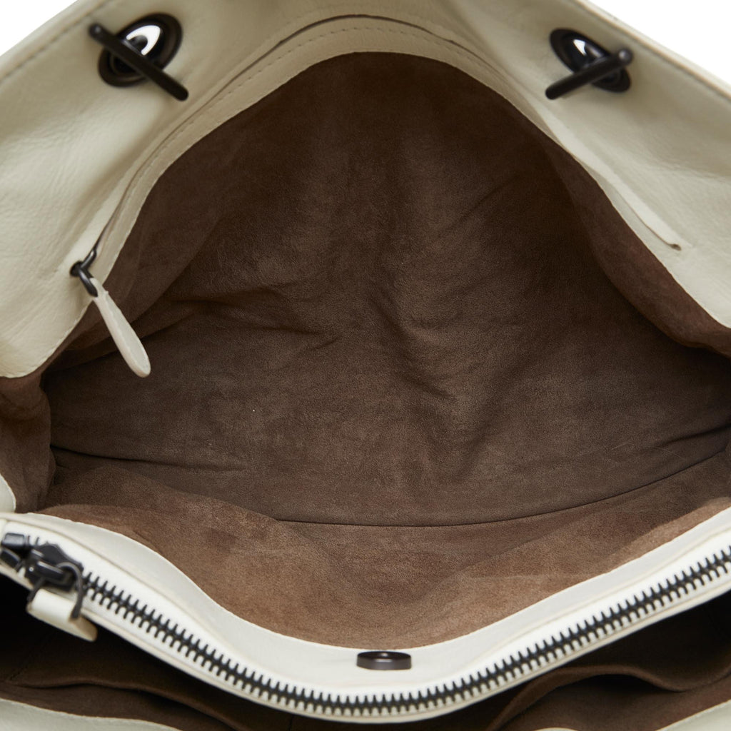Bottega Veneta Medium Intrecciato Stitched Double Chain Tote (SHG-lAoFji)