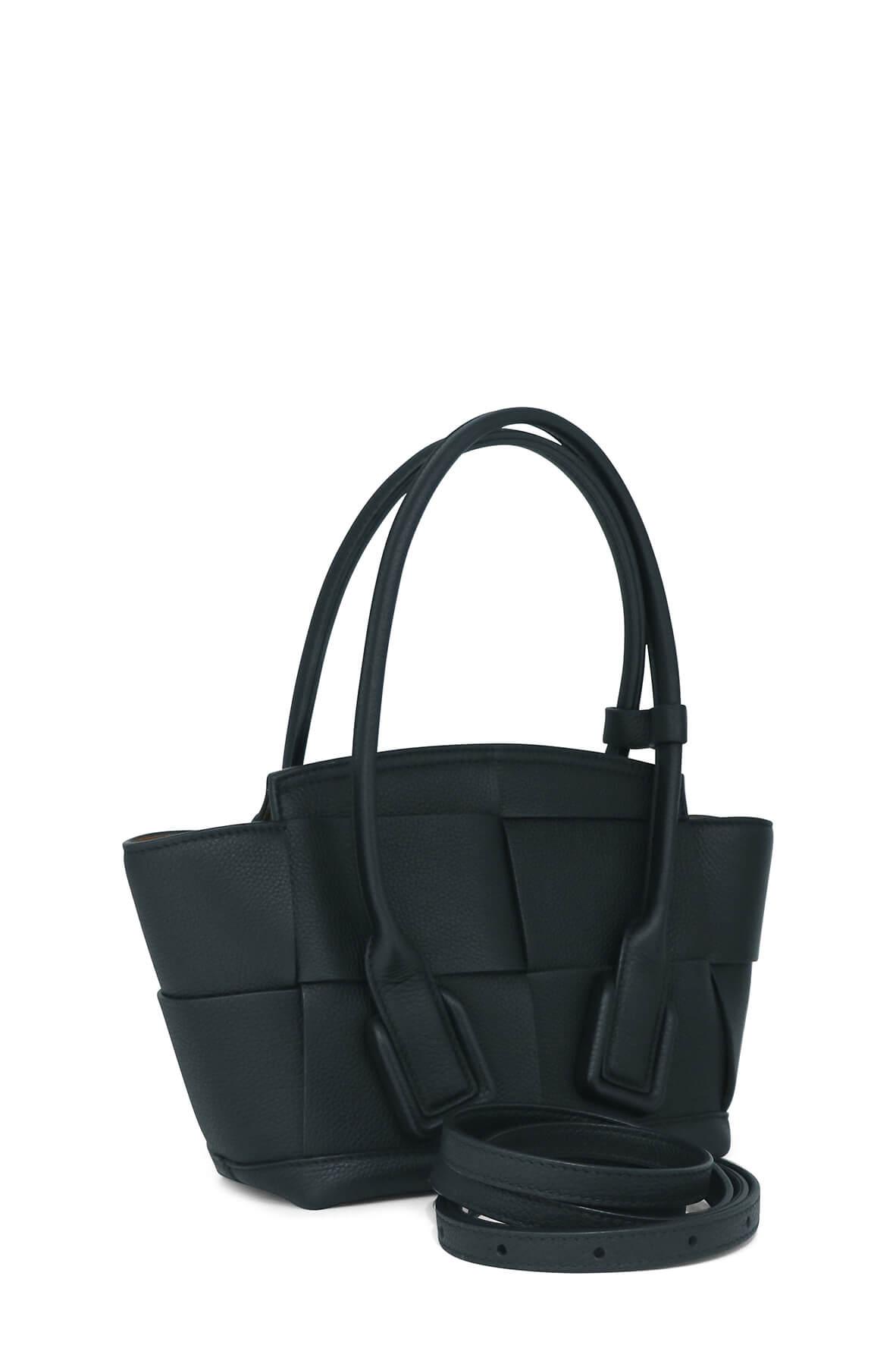Mini Arco Top Handle Bag Black