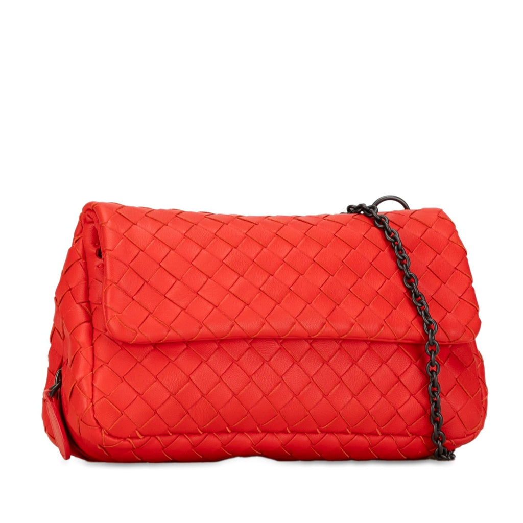 Bottega Veneta Mini Intrecciato Expandable Chain Crossbody (SHG-o72gjL)