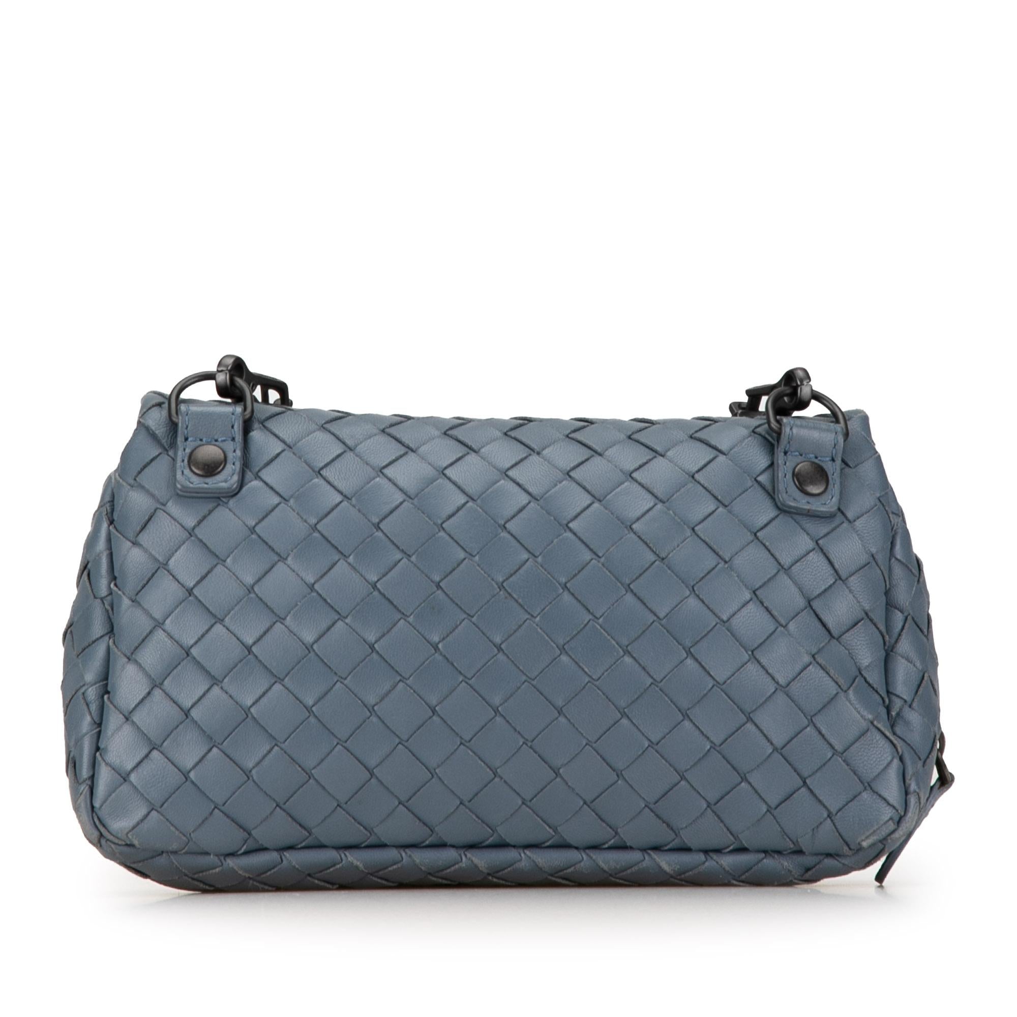 Bottega Veneta Mini Nappa Intrecciato Chain Messenger (SHG-YGK0Dm)