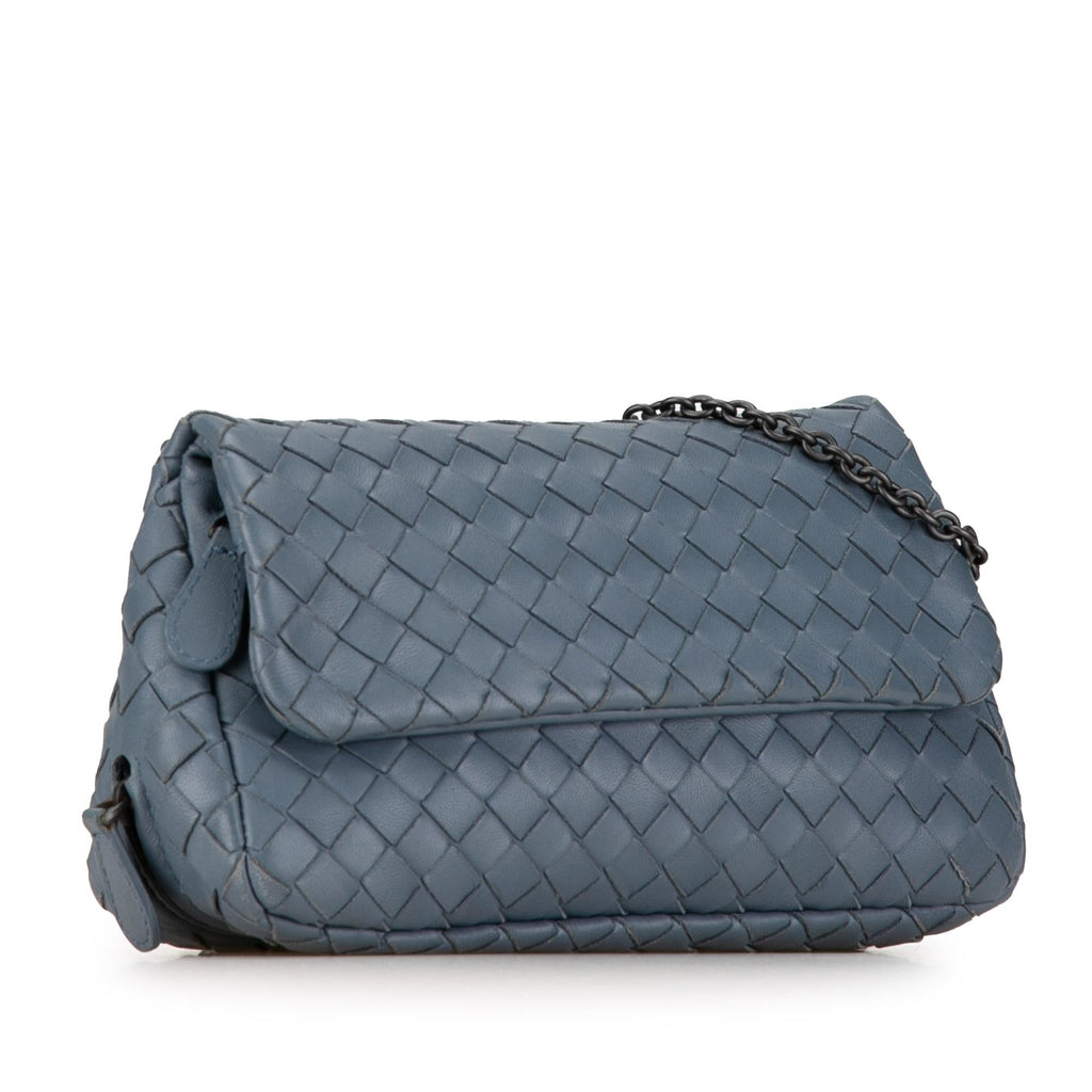 Bottega Veneta Mini Nappa Intrecciato Chain Messenger (SHG-YGK0Dm)