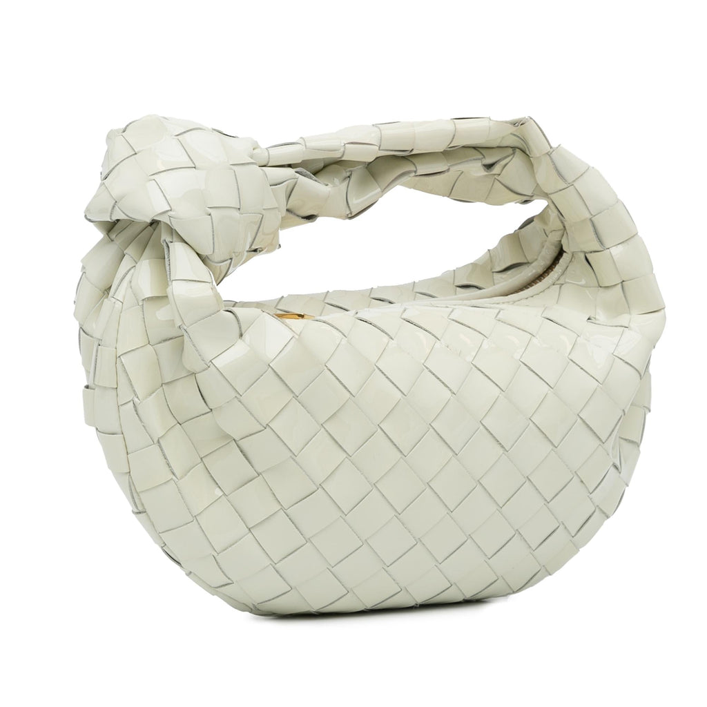 Bottega Veneta Mini Patent Intrecciato Jodie (SHG-ahL82g)