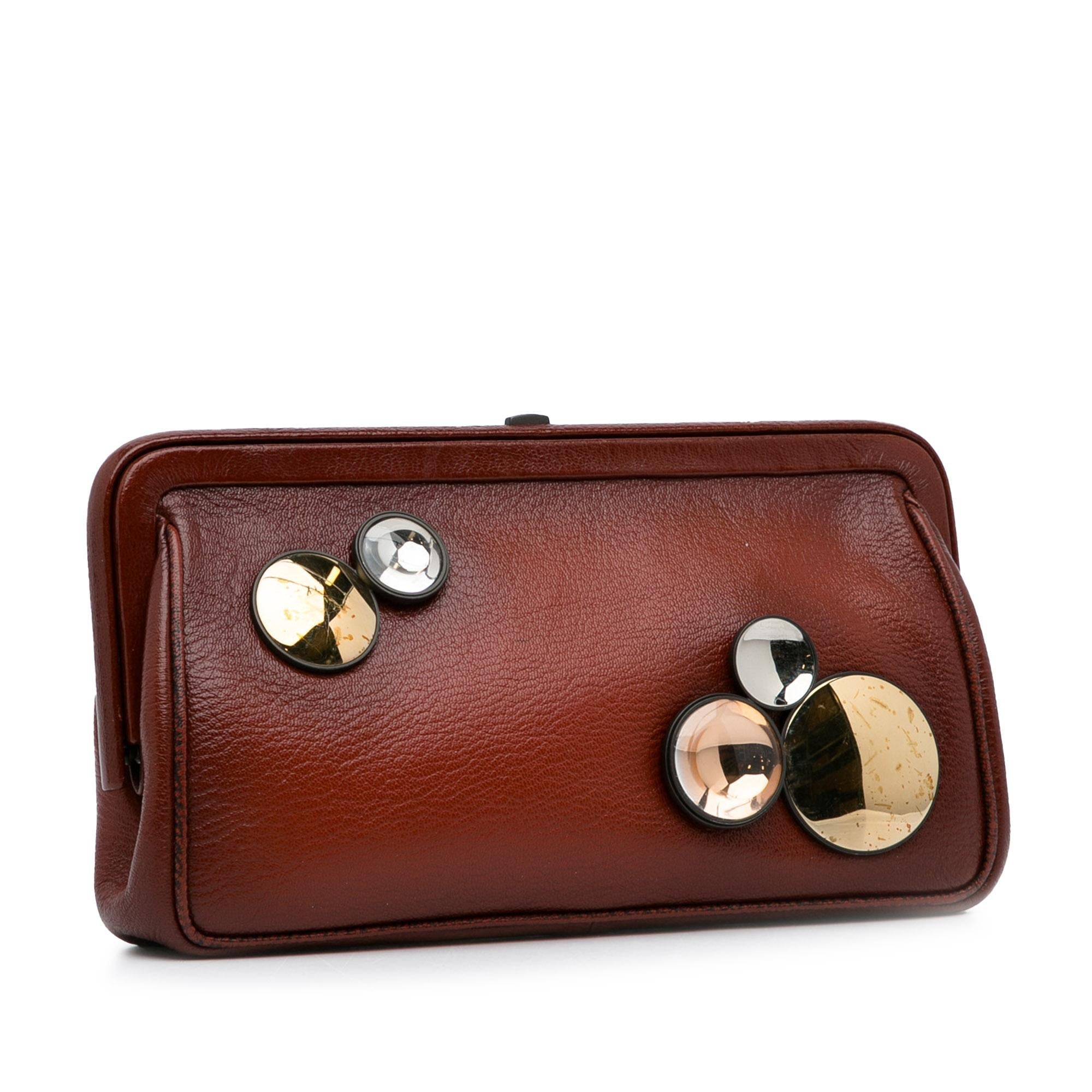 Bottega Veneta Mirror Lens Clutch (SHG-hLivag)