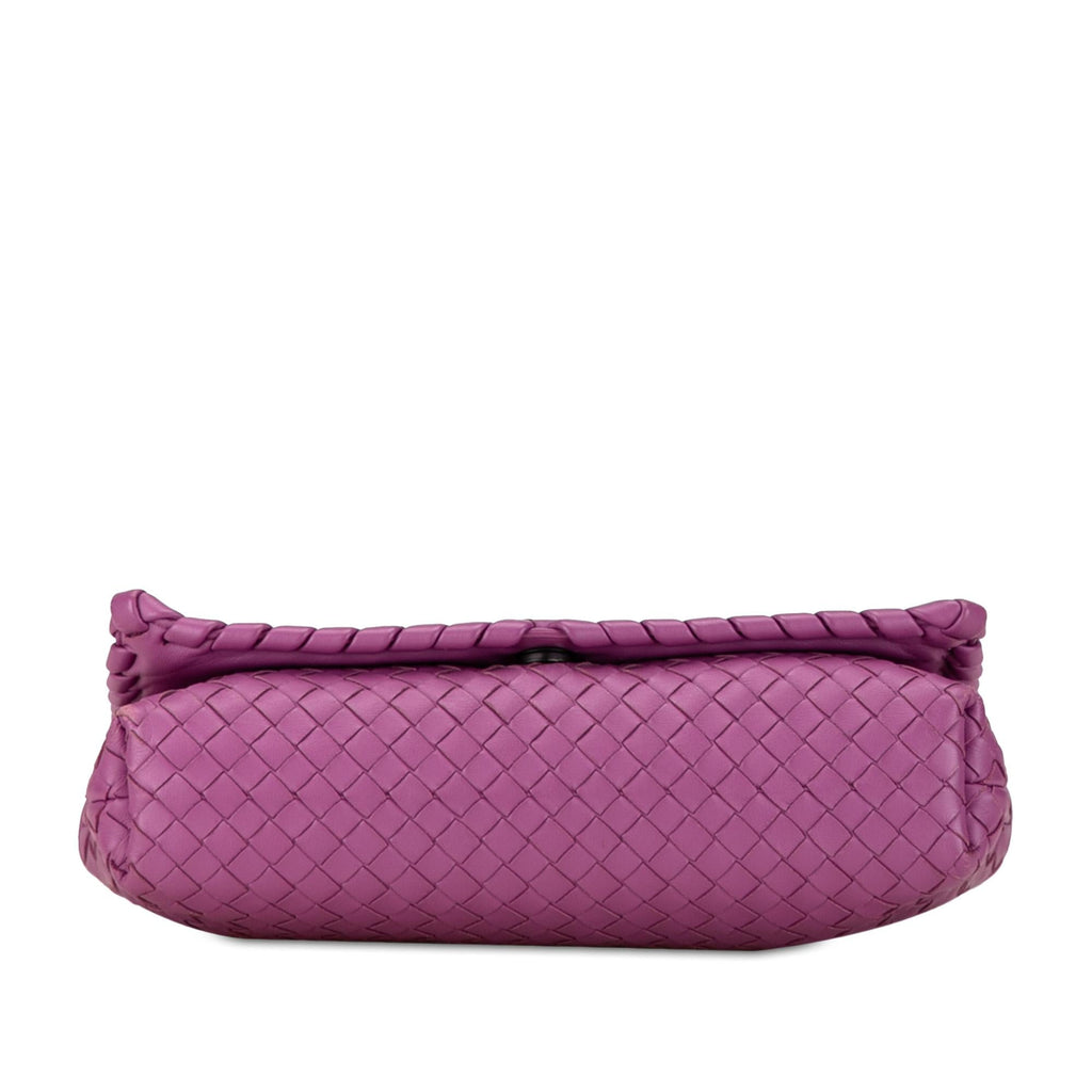 Bottega Veneta Nappa Intrecciato Dahlia Clutch Crossbody (SHG-6QbKxN)