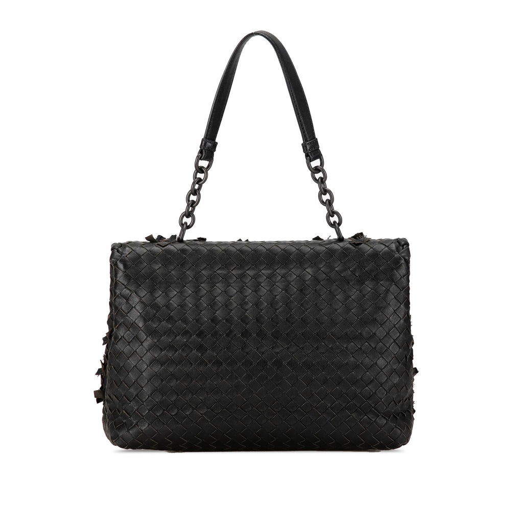 Bottega Veneta Nappa Intrecciato Tobu Olimpia Shoulder Bag (SHG-mXrd77)