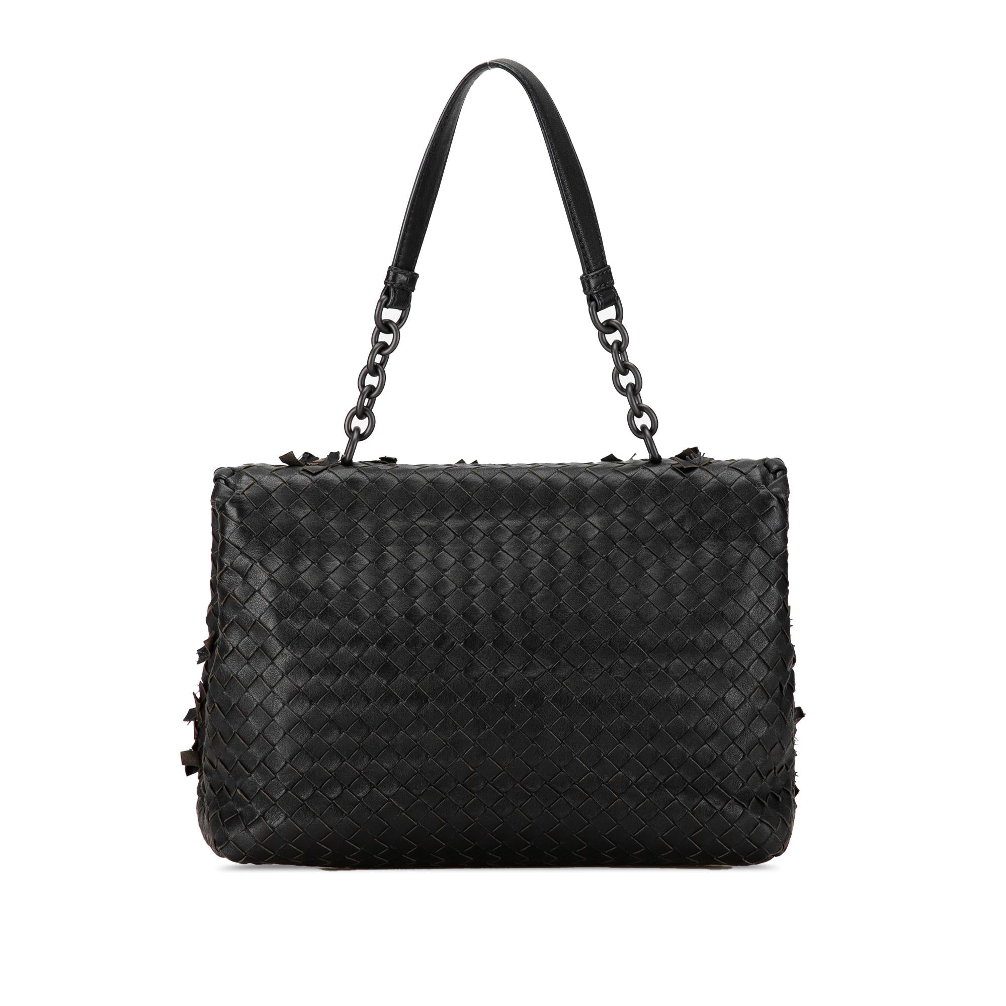 Bottega Veneta Nappa Intrecciato Tobu Olimpia Shoulder Bag (SHG-mXrd77)