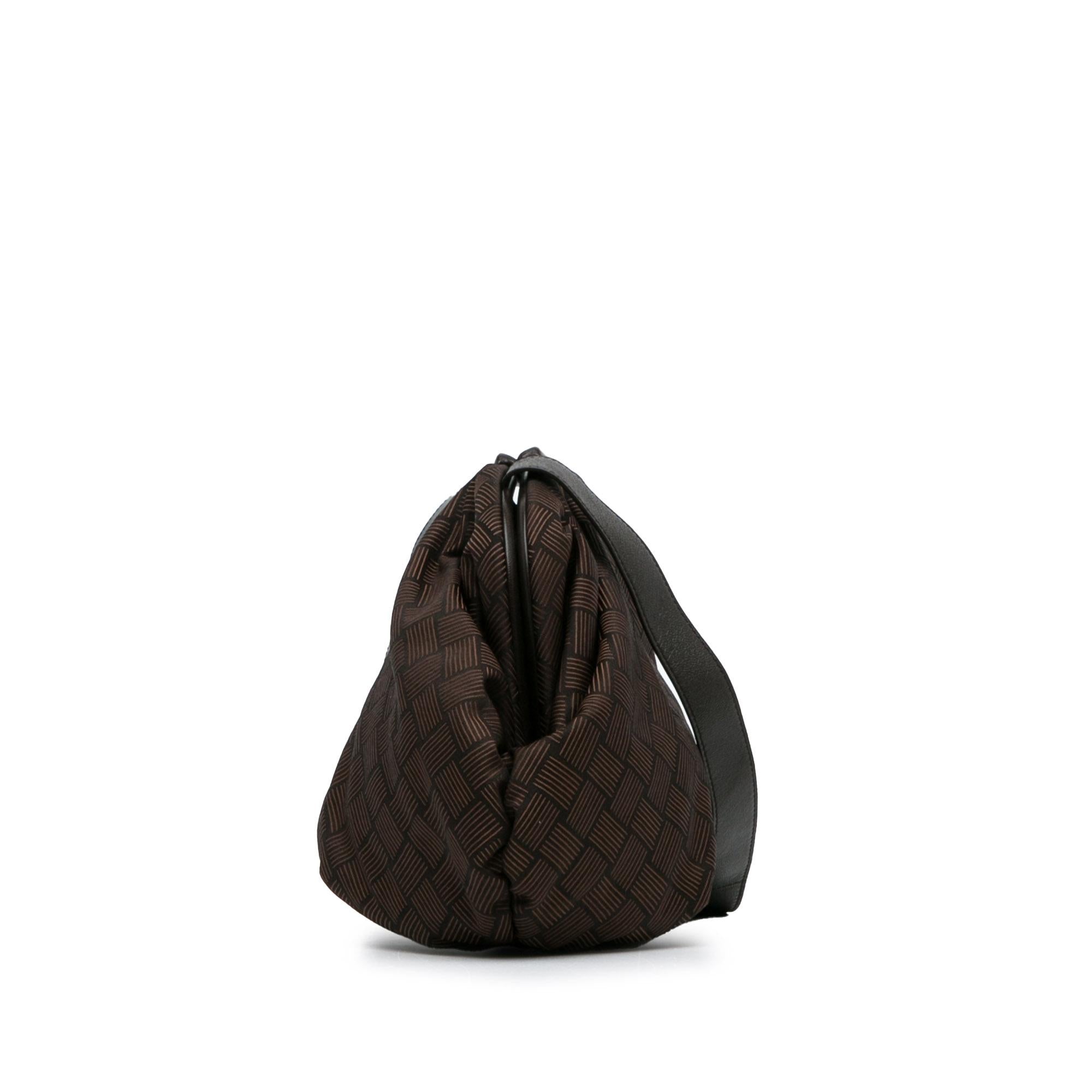 Bottega Veneta Nylon Intrecciato Effect Point Satchel (SHG-8uMVmf)