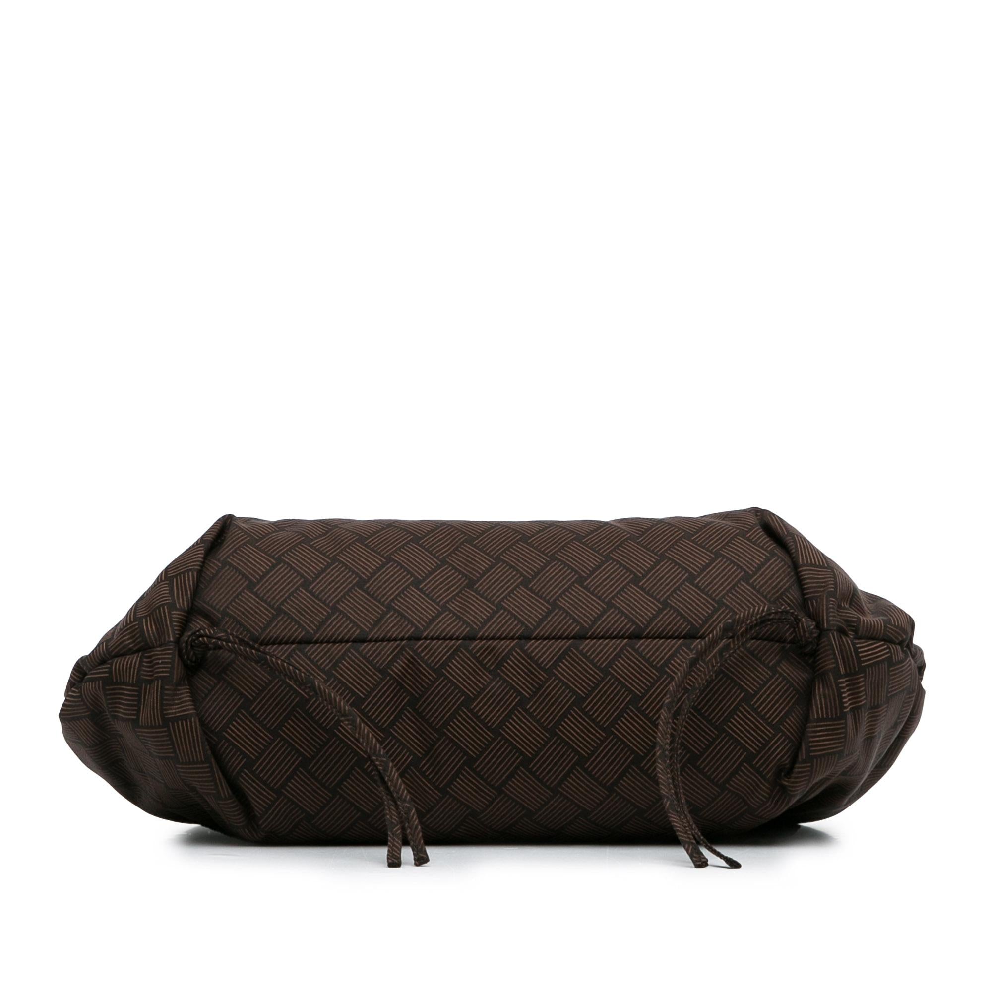 Bottega Veneta Nylon Intrecciato Effect Point Satchel (SHG-8uMVmf)