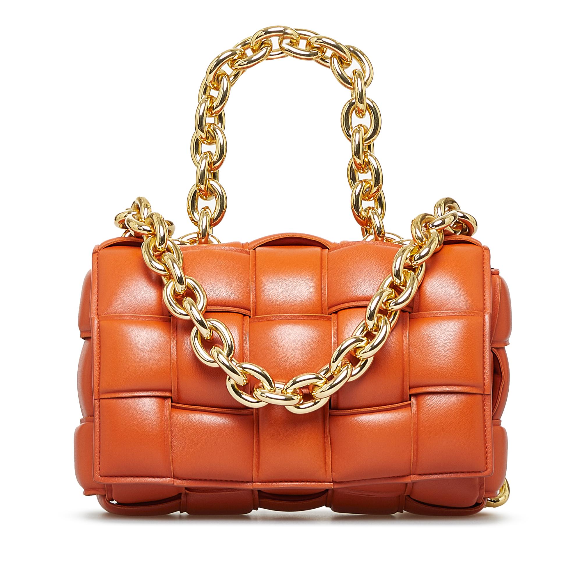 Bottega Veneta Padded Cassette Chain Satchel (SHG-Y9CA1z)