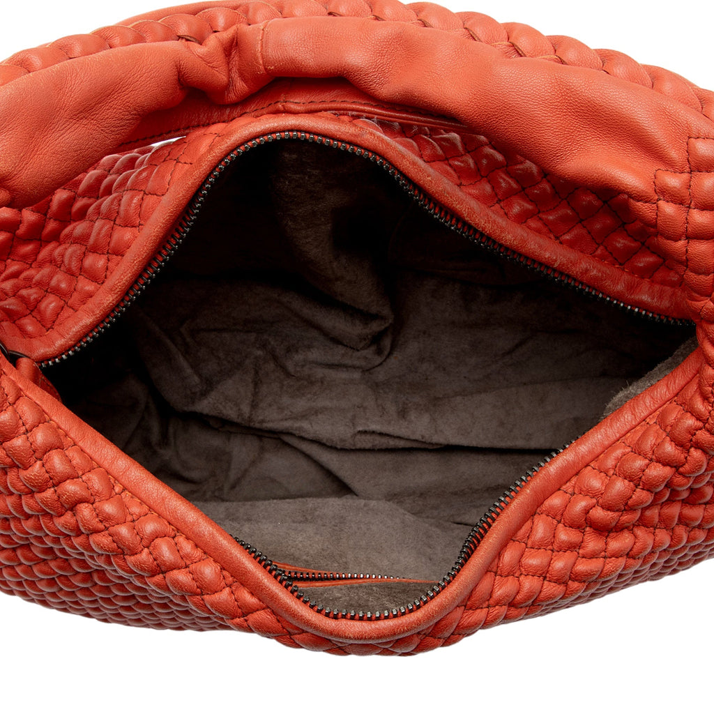 Bottega Veneta Ponza Nappa Leather Belly Mini Hobo (SHF-KzJN2f)