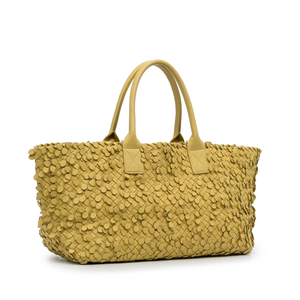 Bottega Veneta Poussin Paillettes Cabat Tote (SHG-uM0GAC)