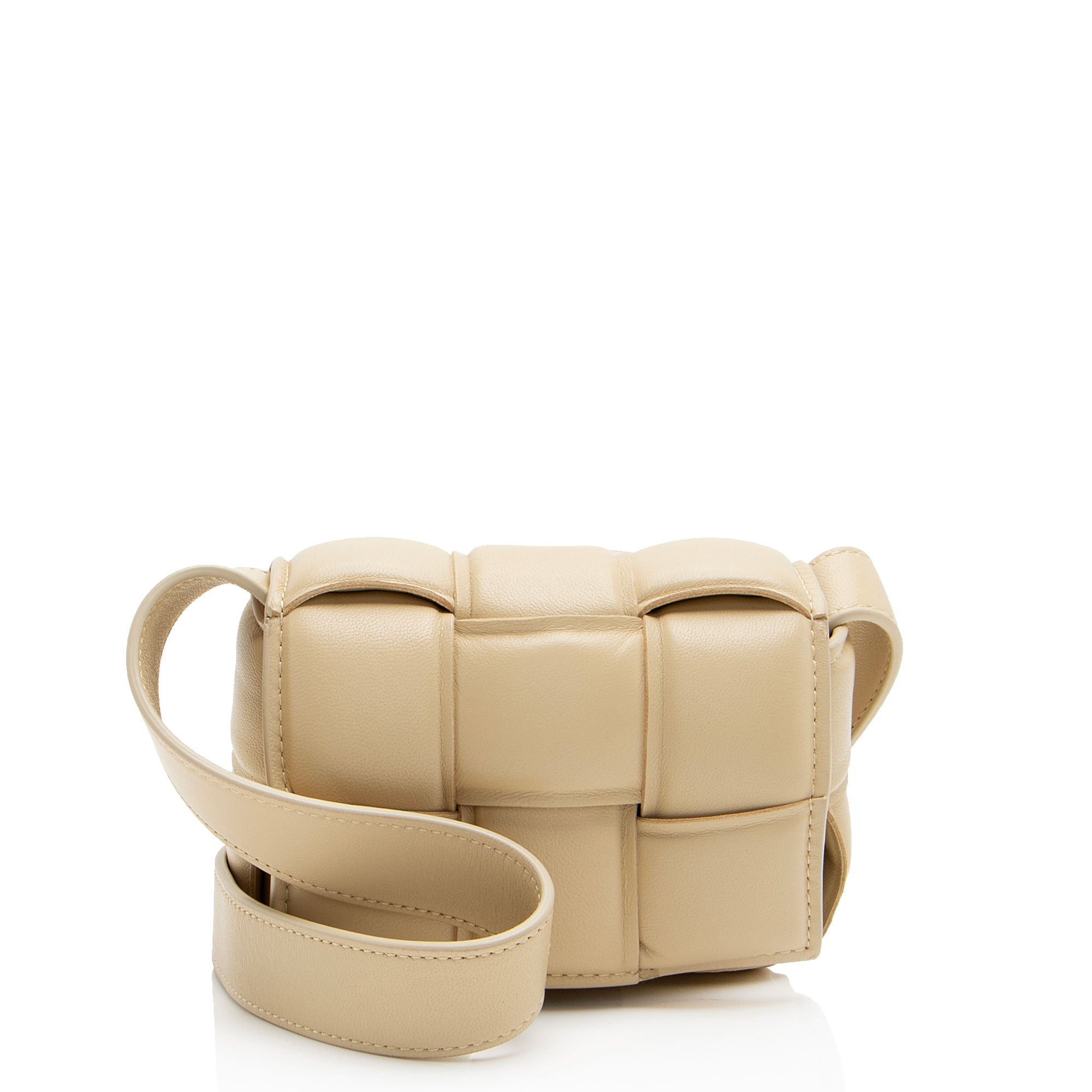 Bottega Veneta Puffed Leather Extra Mini Cassette Crossbody (SHF-18sNYD)