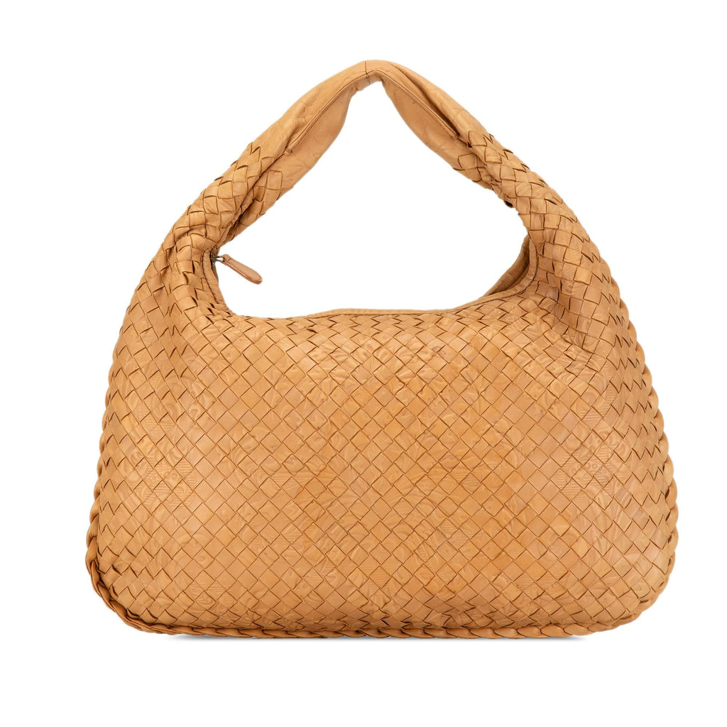 Bottega Veneta Small Embossed Nappa Intrecciato Veneta Hobo (SHG-QKUbKu)