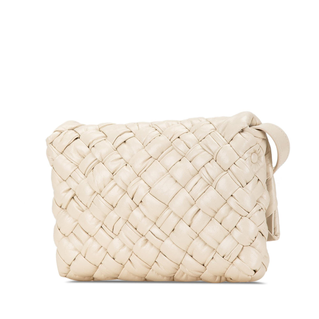 Bottega Veneta Small Intrecciato Rumple Messenger Bag (SHG-N7USVX)