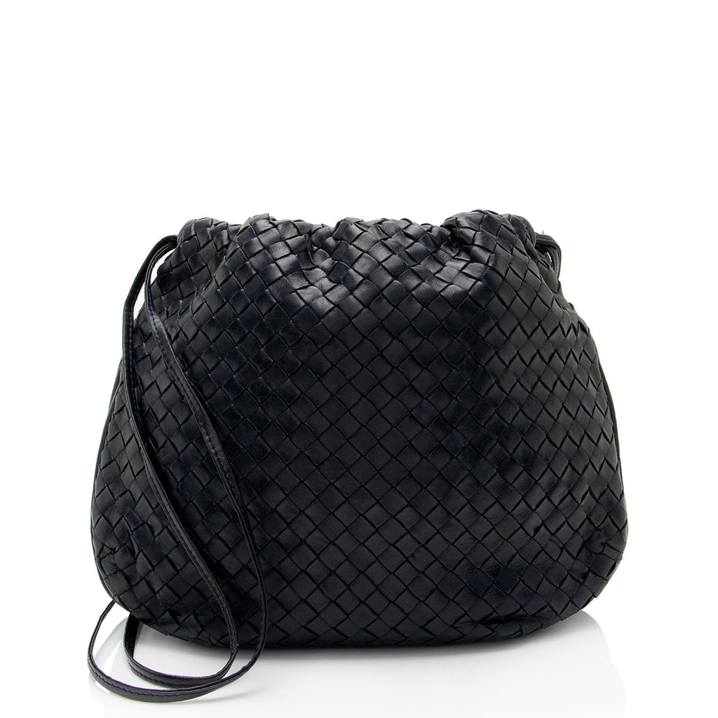 Bottega Veneta Vintage Intrecciato Nappa Drawstring Crossbody (SHF-oaFdRX)
