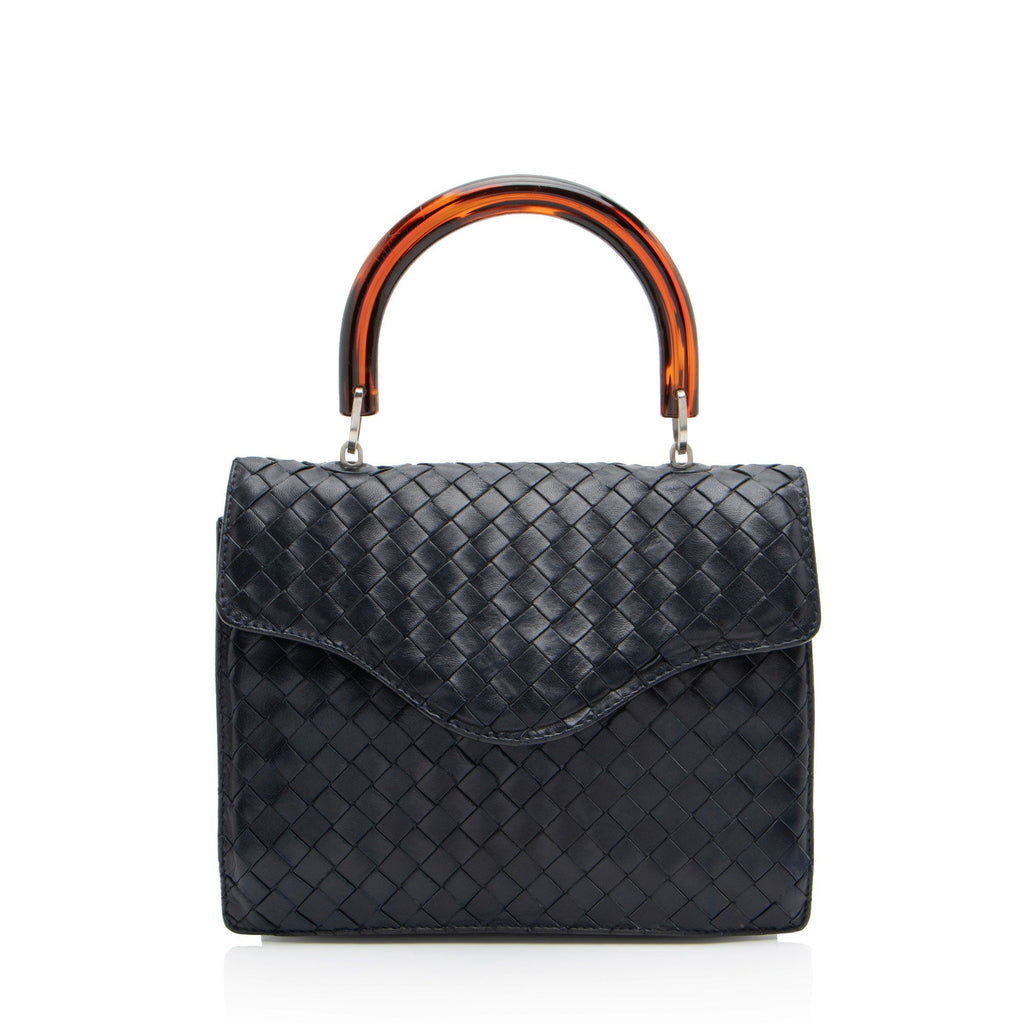 Bottega Veneta Vintage Intrecciato Nappa Top Handle (SHF-88Arm6)