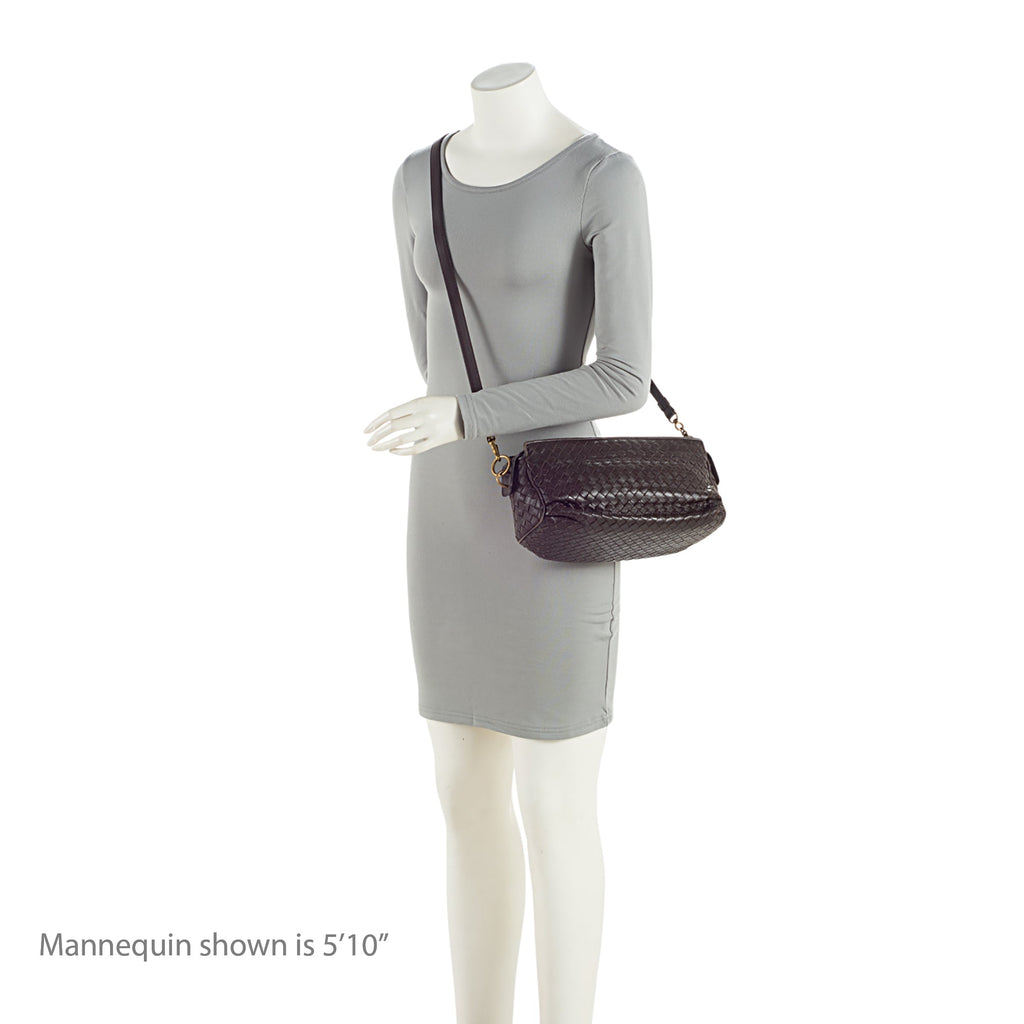 Bottega Venetta Inrecciato Nappa Shoulder Bag (SHF-J45QSZ)
