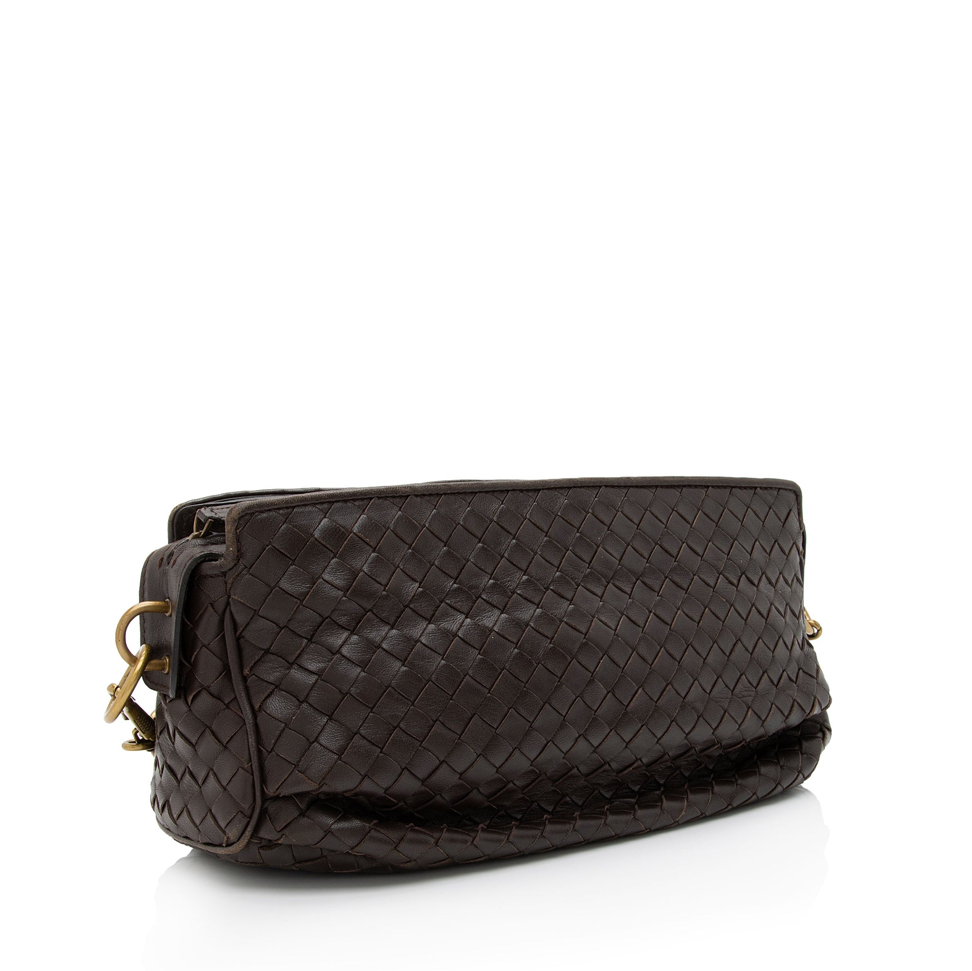 Bottega Venetta Inrecciato Nappa Shoulder Bag (SHF-J45QSZ)