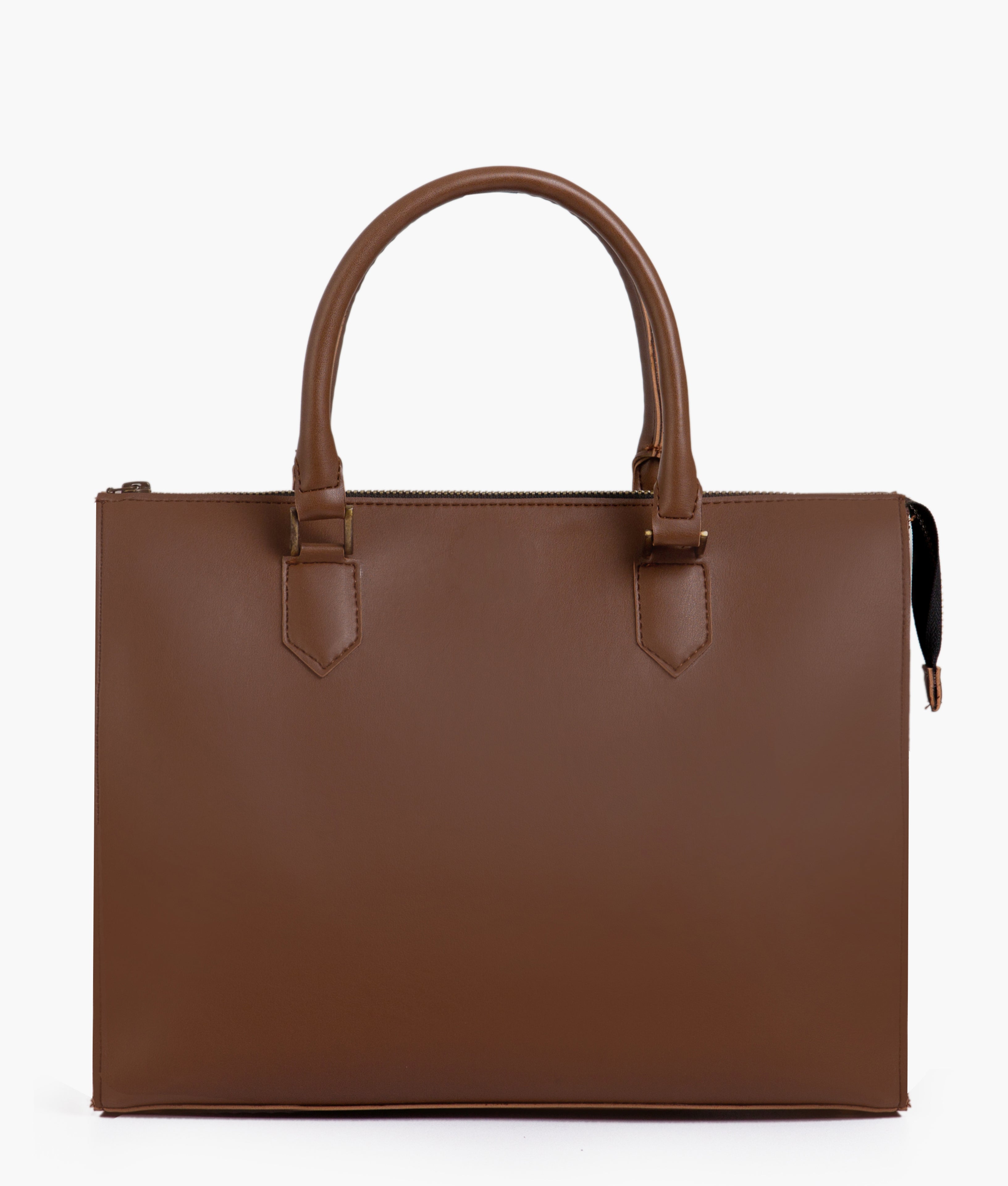 Brown workplace handbag