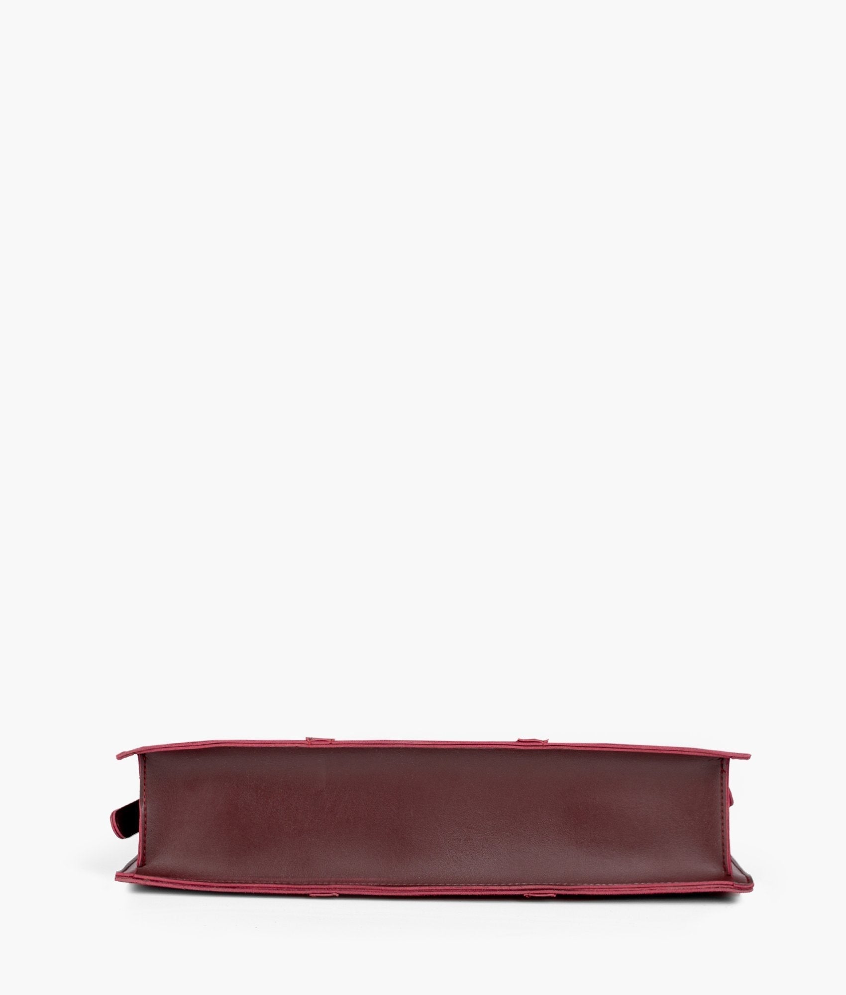 Burgundy suede laptop bag