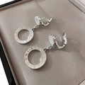 Bvlgari 18K Diamond Bvlgari Bvlgari Circle Drop Earrings