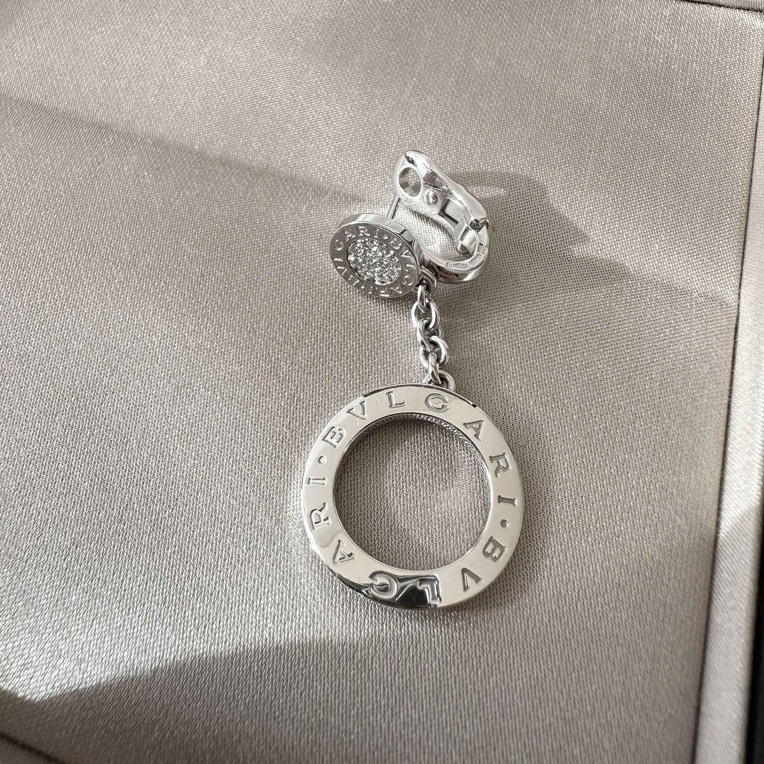Bvlgari 18K Diamond Bvlgari Bvlgari Circle Drop Earrings