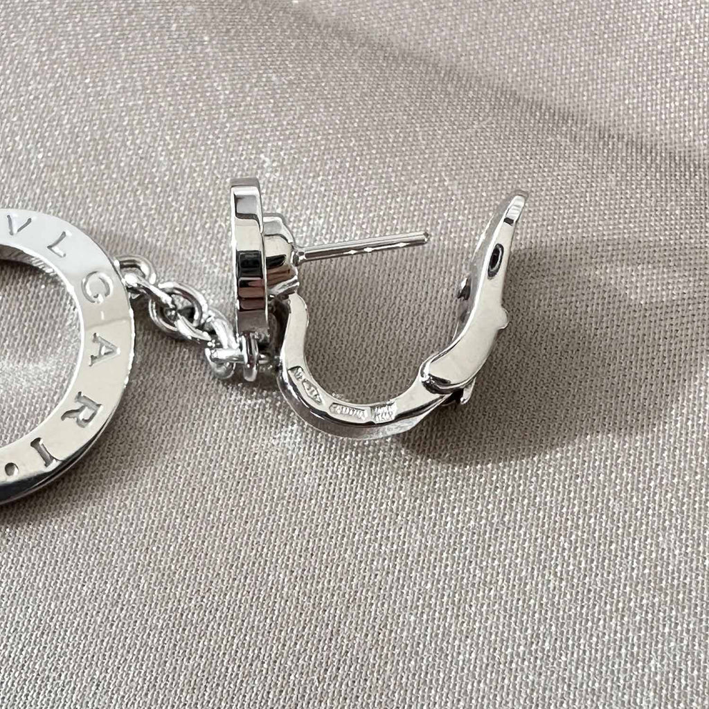 Bvlgari 18K Diamond Bvlgari Bvlgari Circle Drop Earrings