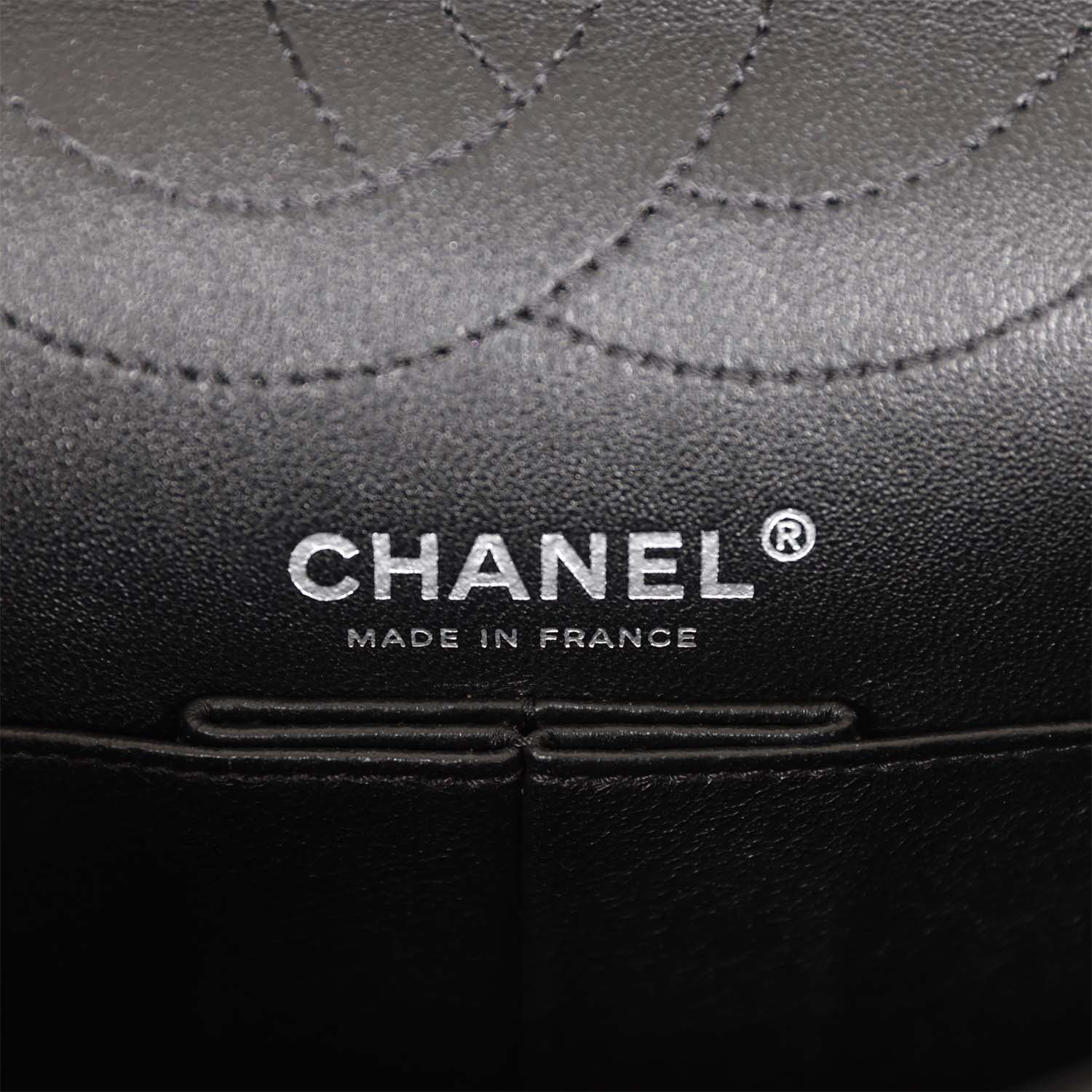 Pre-owned Chanel Lucky Charms Reissue 2.55 Flap Bag Black Aged Calfskin Ruthenium Hardware