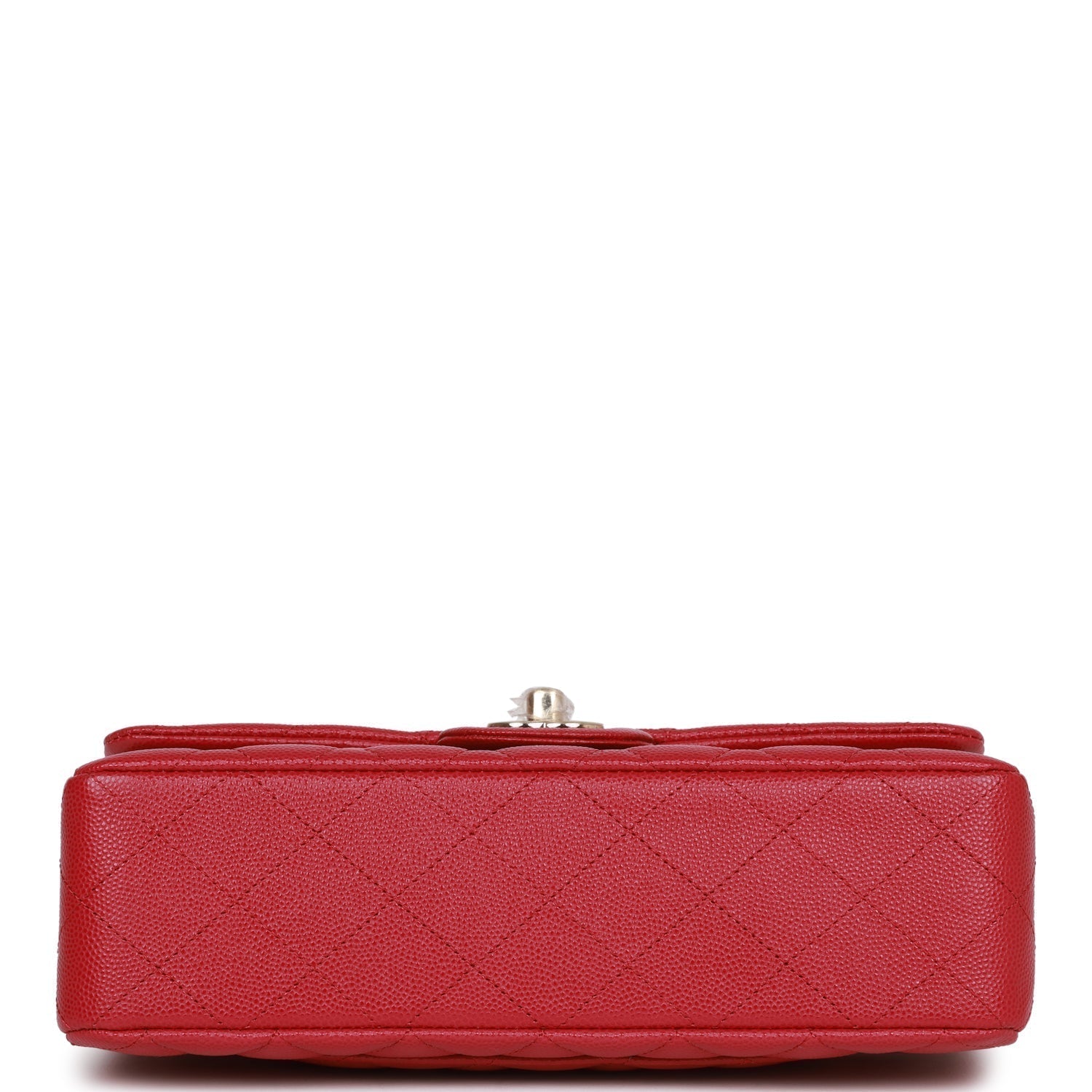 Chanel Small Classic Double Flap Dark Pink Caviar Light Gold Hardware