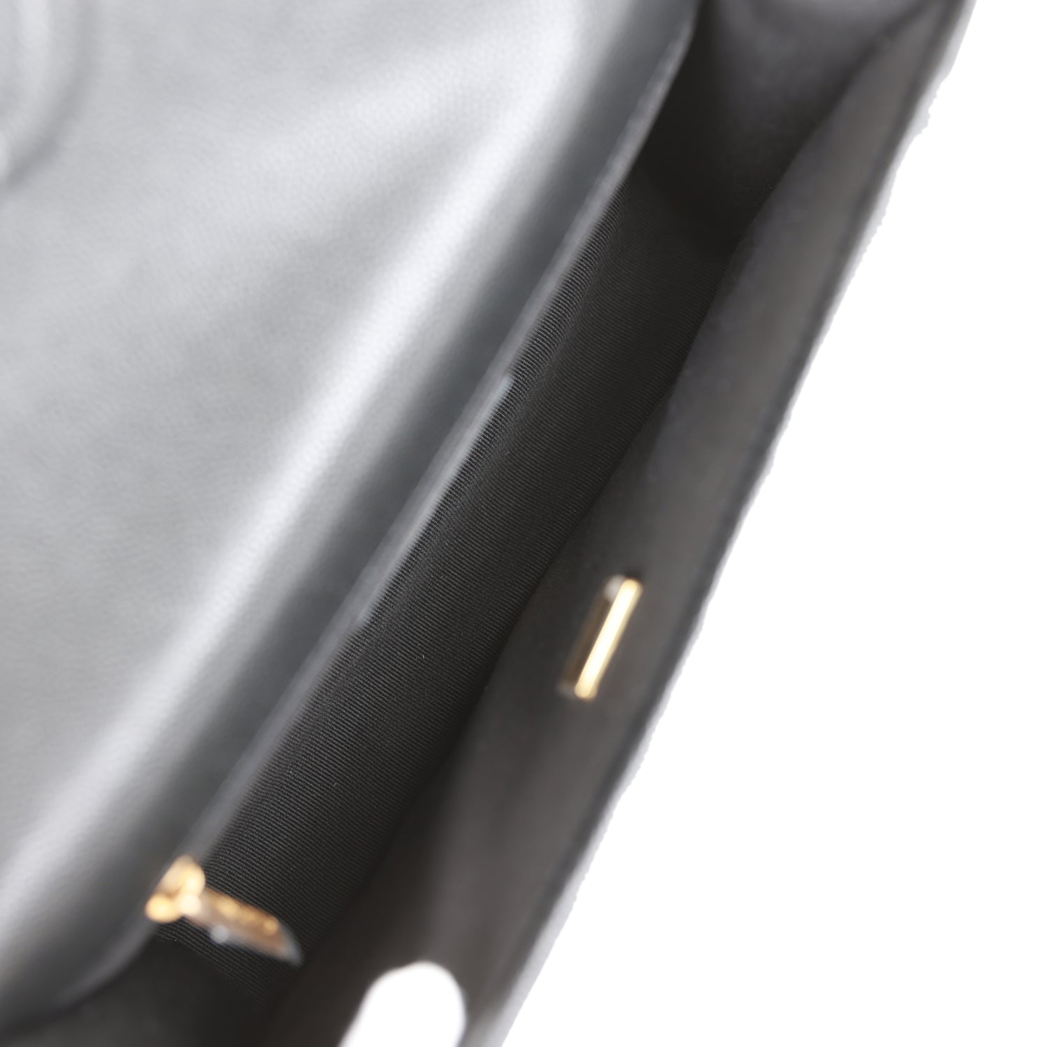 Chanel School Memory Top Handle Flap Bag Black Caviar Antique Gold Hardware