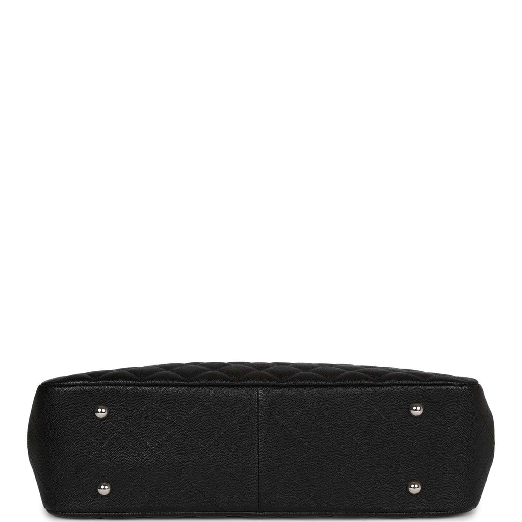 Chanel Timeless Tote Bag Black Caviar Silver Hardware