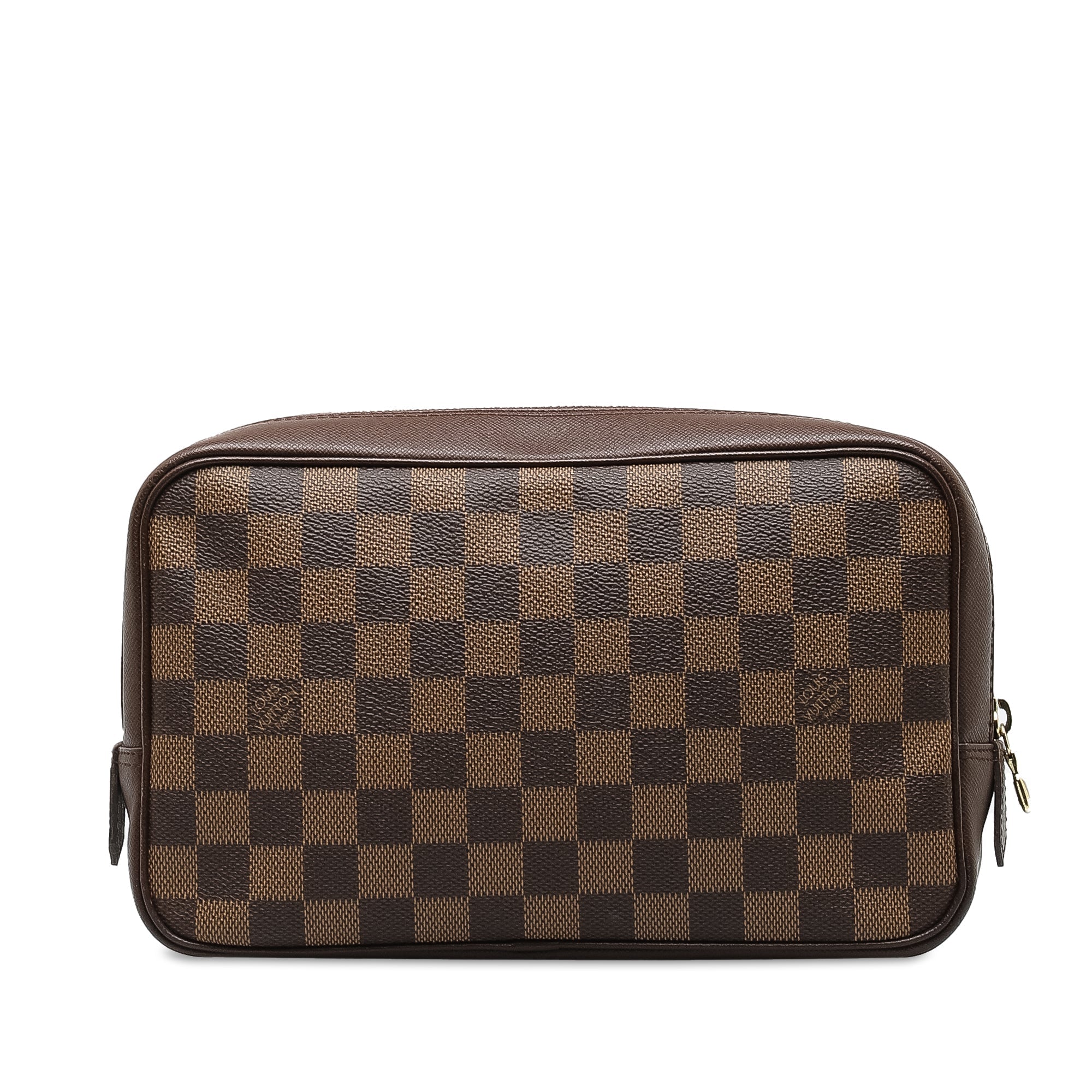Brown Louis Vuitton Damier Ebene Trousse Toilette 25 Pouch