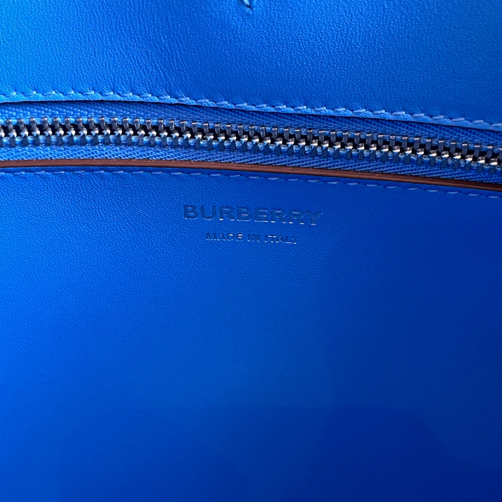 BURBERRY Frances Mini Grainy Calfskin Tote Bag