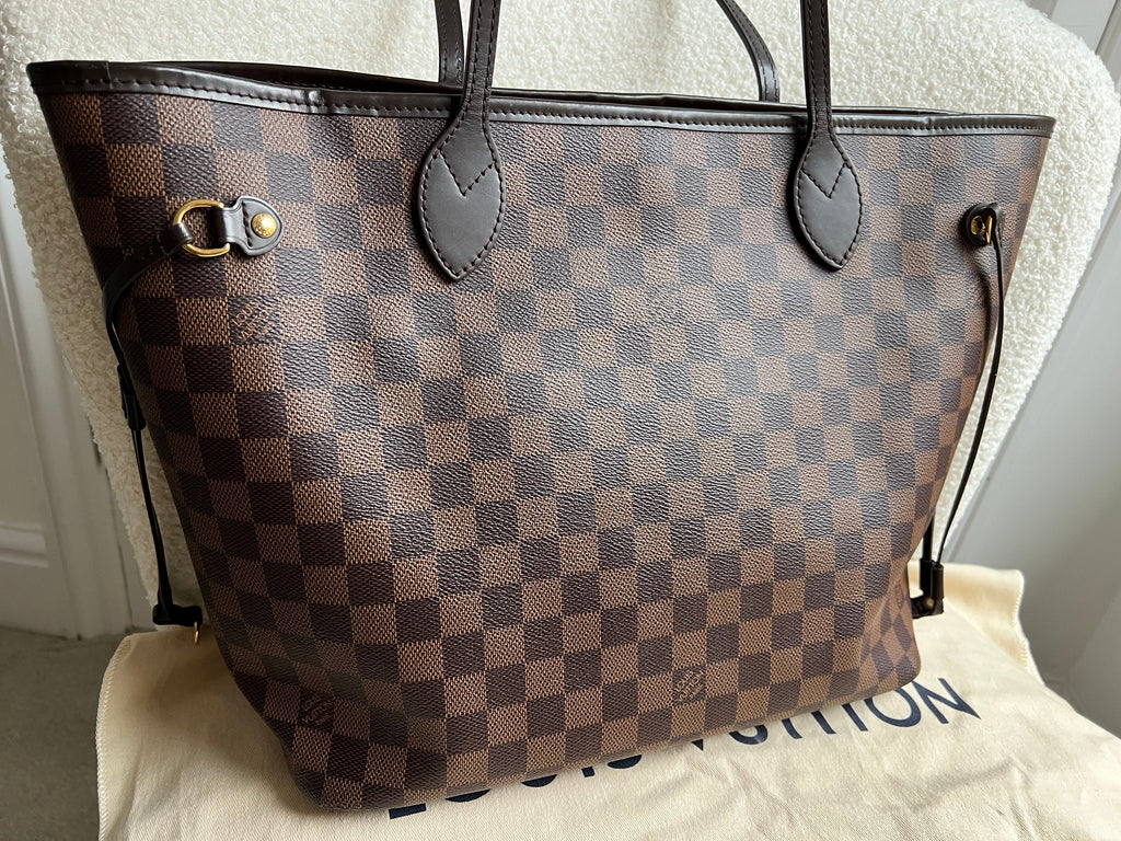 Louis Vuitton Neverfull MM Damier Ebene Cherry Interior (RRP £1,410)